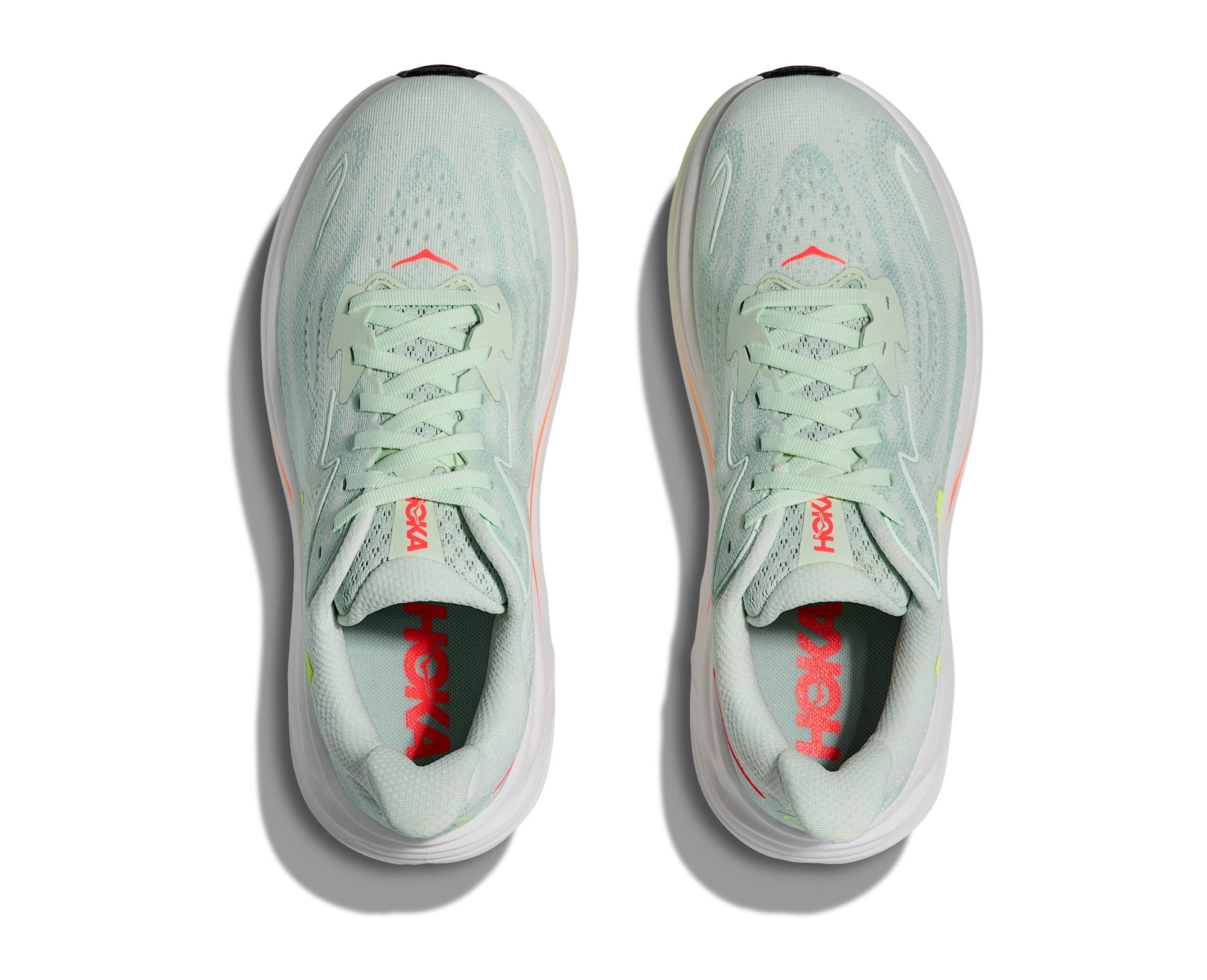 Hoka One One HOKA W CLIFTON 10 SEA GLASS, NEON FLAME Laufschuh