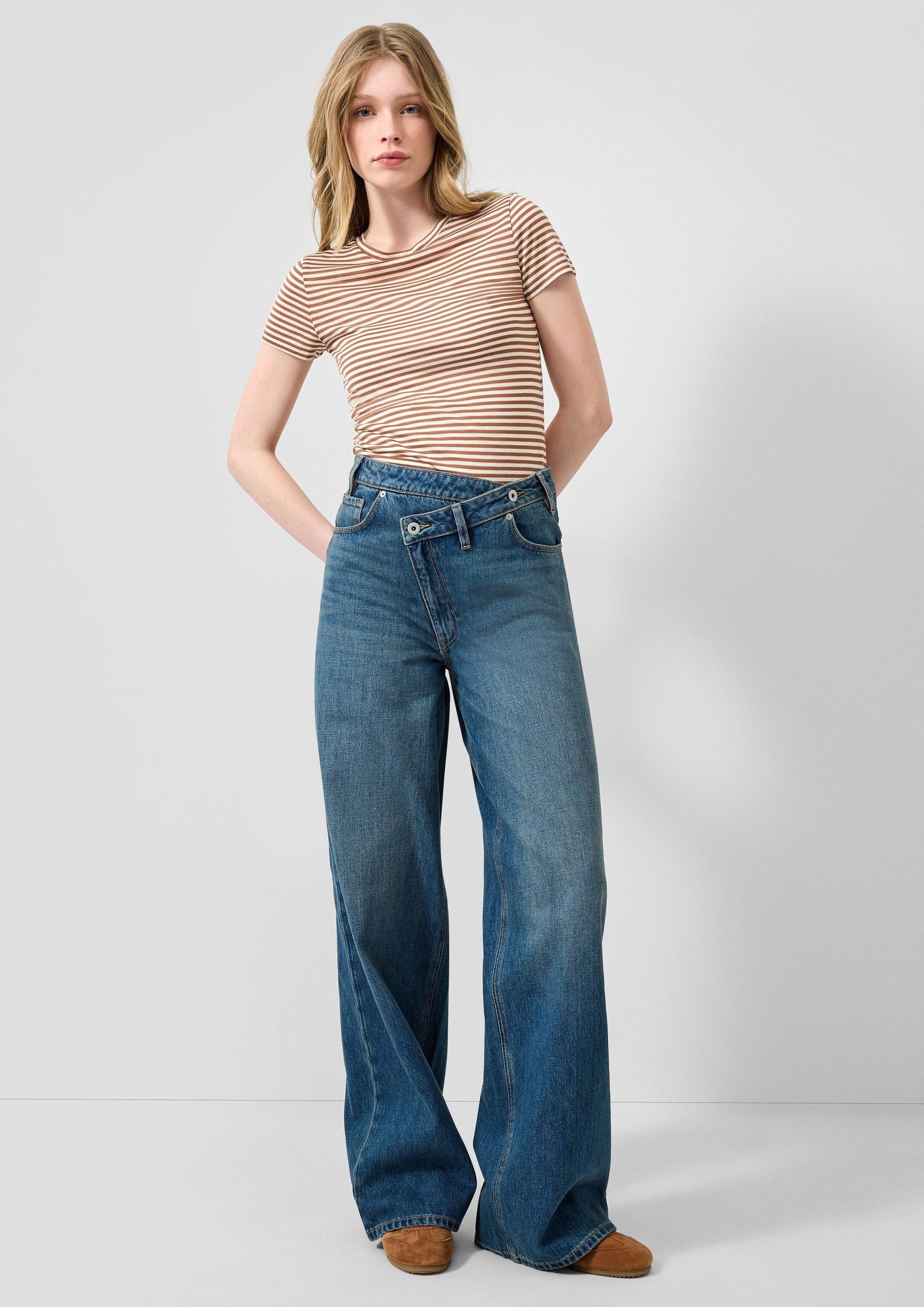QS Weite Jeans Jeans-Hose CATIE Jeans Catie / High Rise / Slim Fit