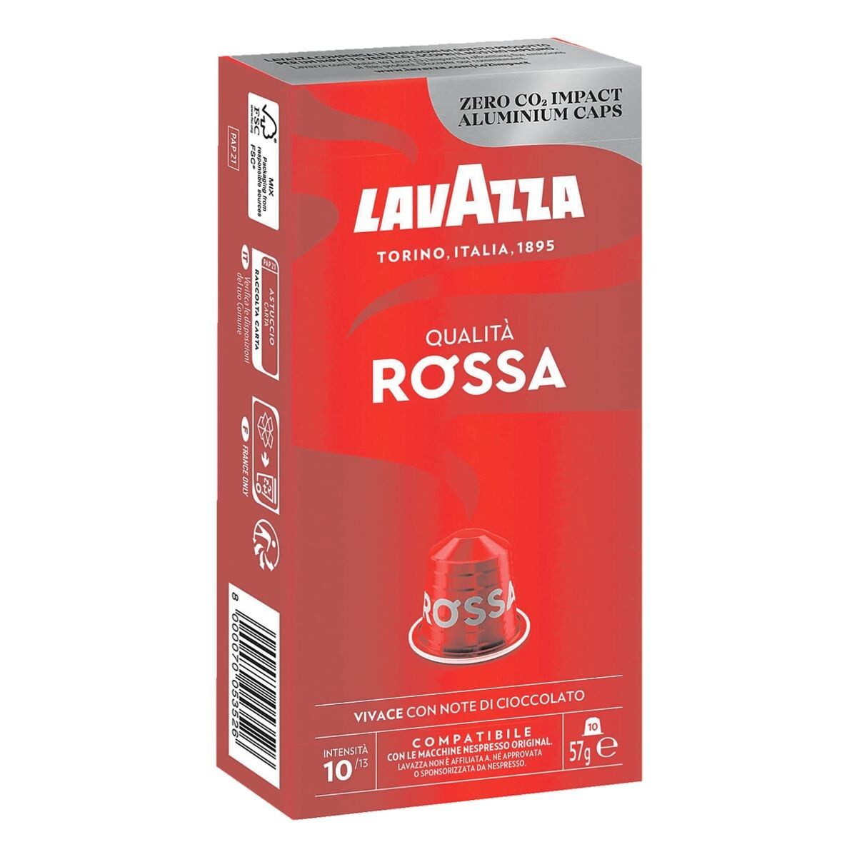 Lavazza Kaffee QUALITÀ ROSSA, 10 Kapseln