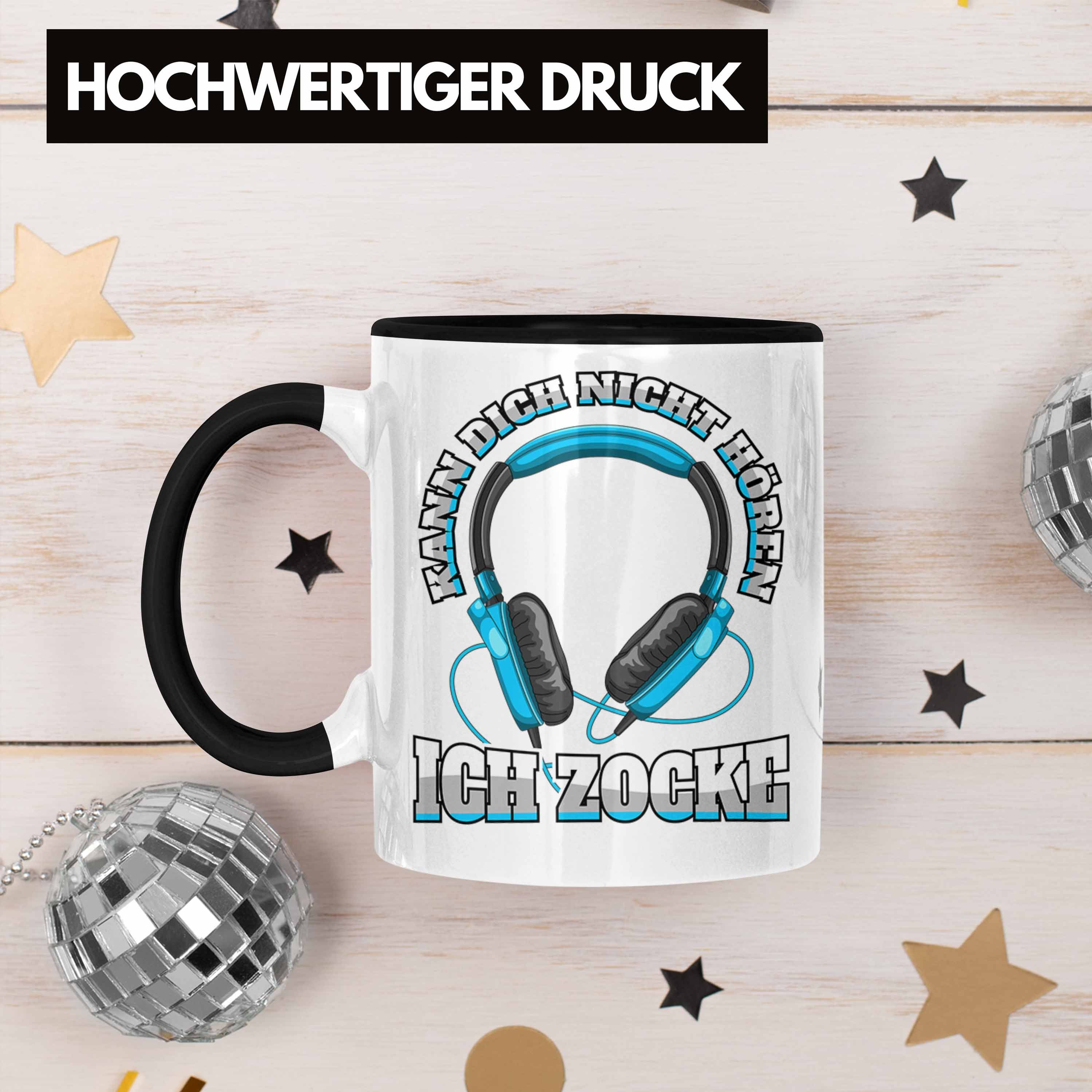 PC - Zocker Zubehör Jungen Kinder Geschenk Geschenkideen Gamer Mitbringsel Trendation Schwarz Gaming Trendation Männer Tasse Lustig Tasse Zocken Tassen Spruch