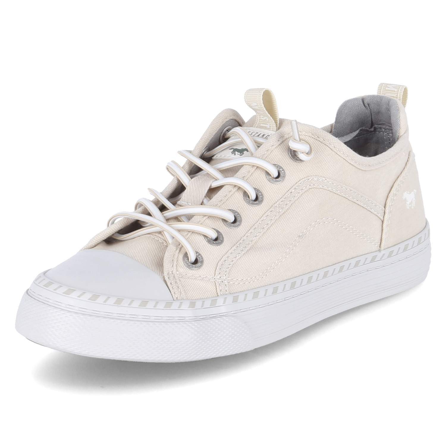 MUSTANG Mustang 1376308-243 Damen Textil weiss Schnürschuh günstig online kaufen