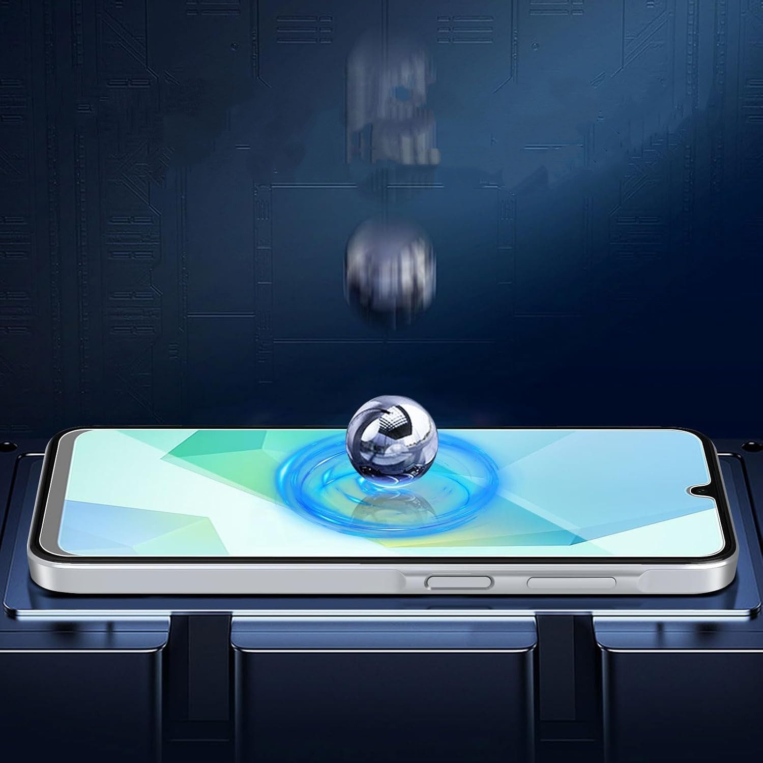 CLM-Tech Displayschutzglas 3X für Samsung Galaxy A16 / A17 / A18 4G / 5G für Samsung Galaxy A16 / A17 / A18 4G / 5G, Panzerglas Folie - Anti-Fingerabdruck und k – Bild 4 von 5