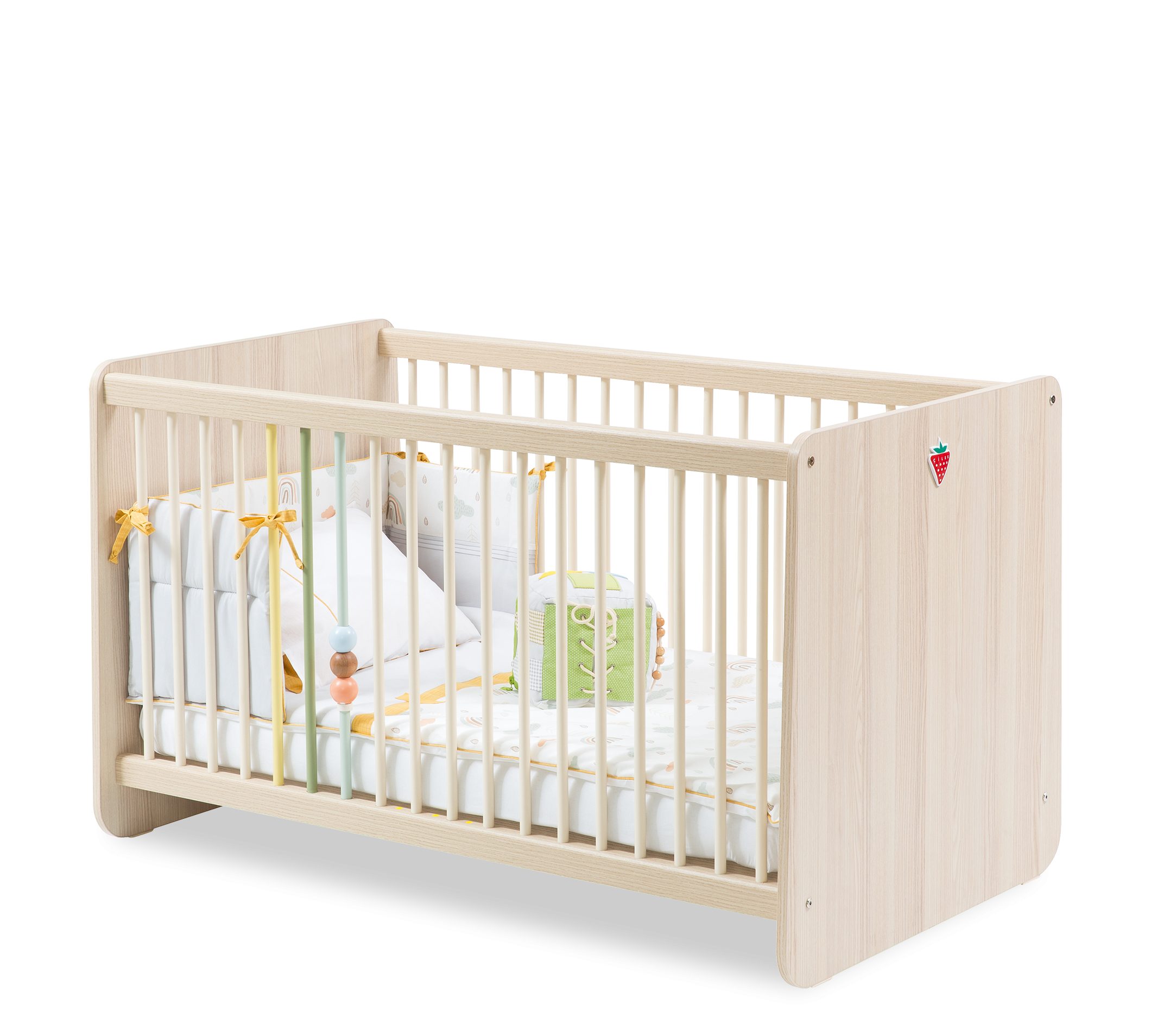 Möbel-Zeit Babybett Gitterbett MONTE, 60x120 cm