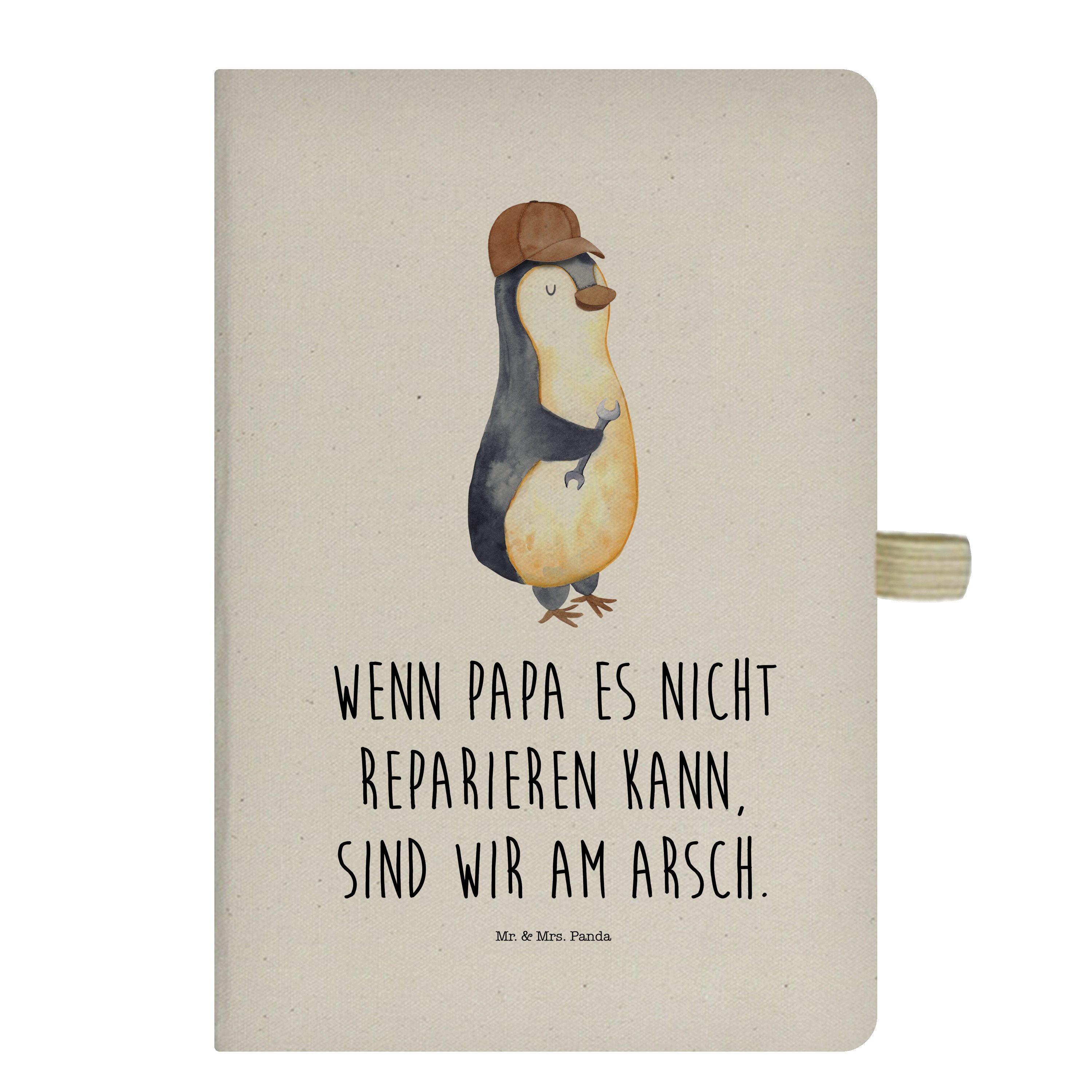 Mr. & Mrs. Panda Notizbuch »Wenn Papa es nicht reparieren kann, sind wir am Arsch Transparent