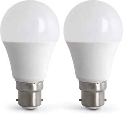 Aglaia Tageslichtlampe B22, LED, Birne, LED Lampe, Glühbirne, 9W 4 Stk., LED fest integriert, 3000K, Warmweiss, B22