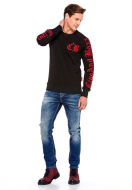 Cipo & Baxx Sweatshirt mit cooler Stickerei