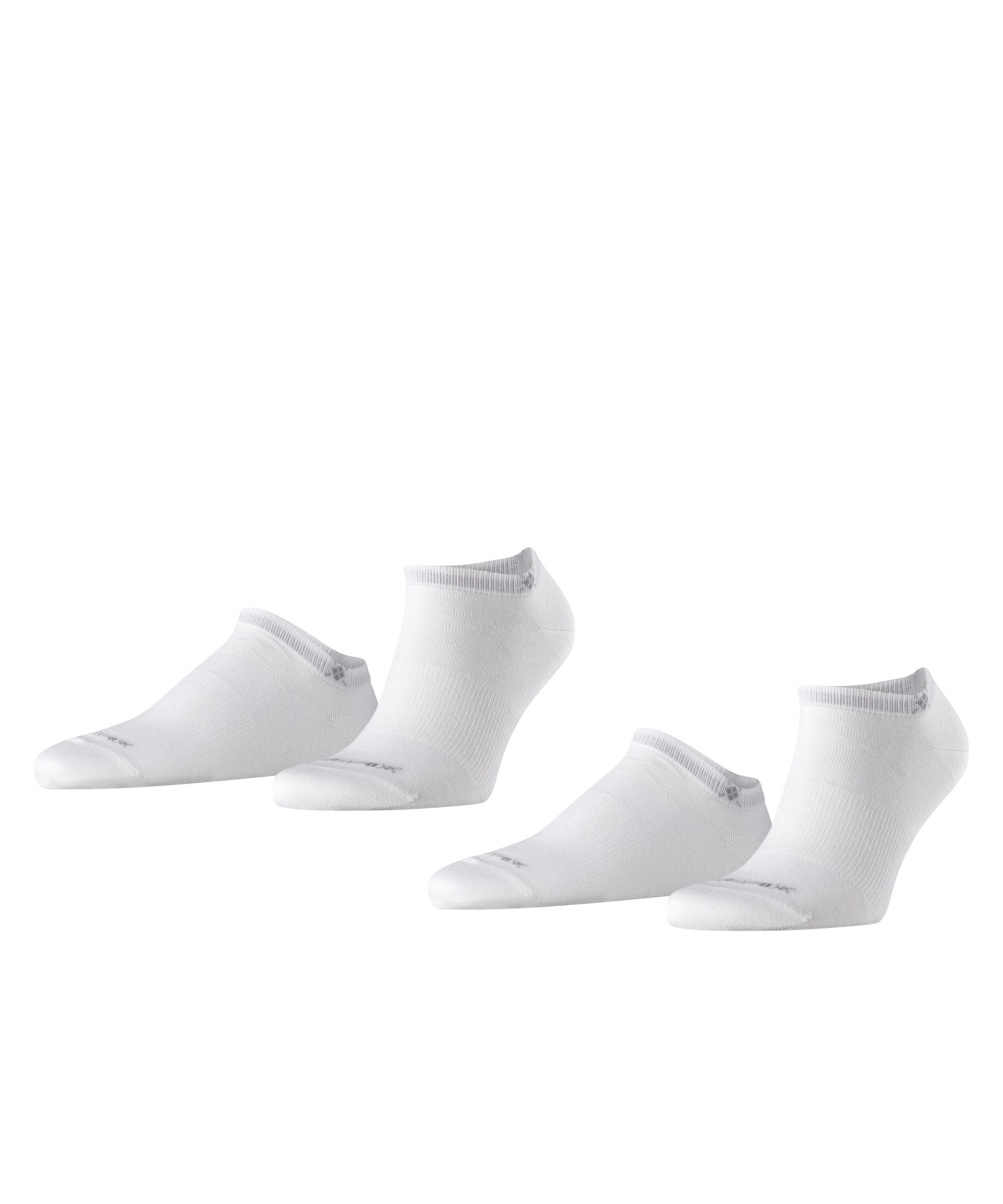 Burlington Sneakersocken Everyday 2-Pack (2-Paar) aus weicher gekämmter Baumwolle white (2000)