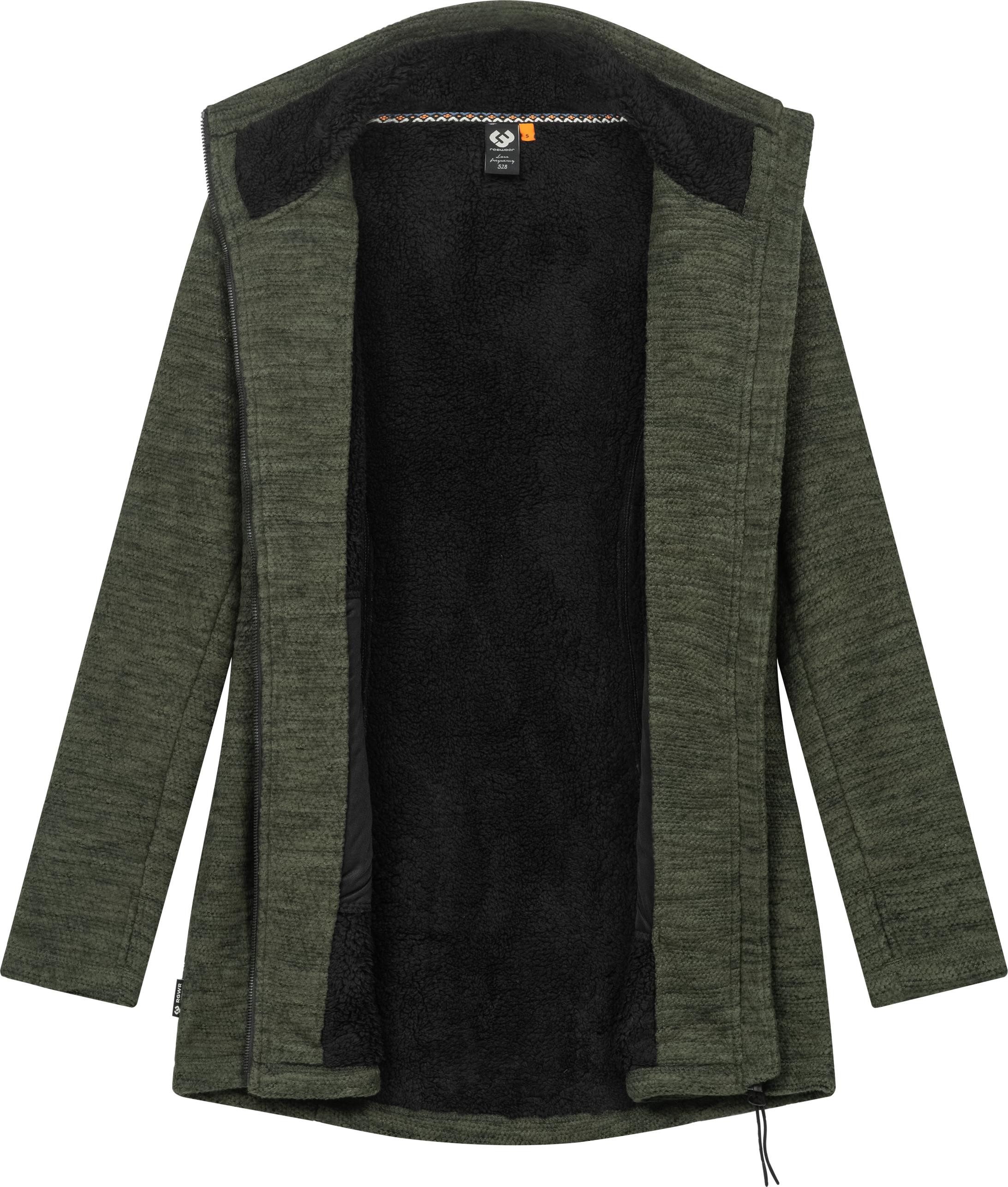 Ragwear Strickjacke Miram Melange Kuschelige Übergangsjacke in Strick-Optik