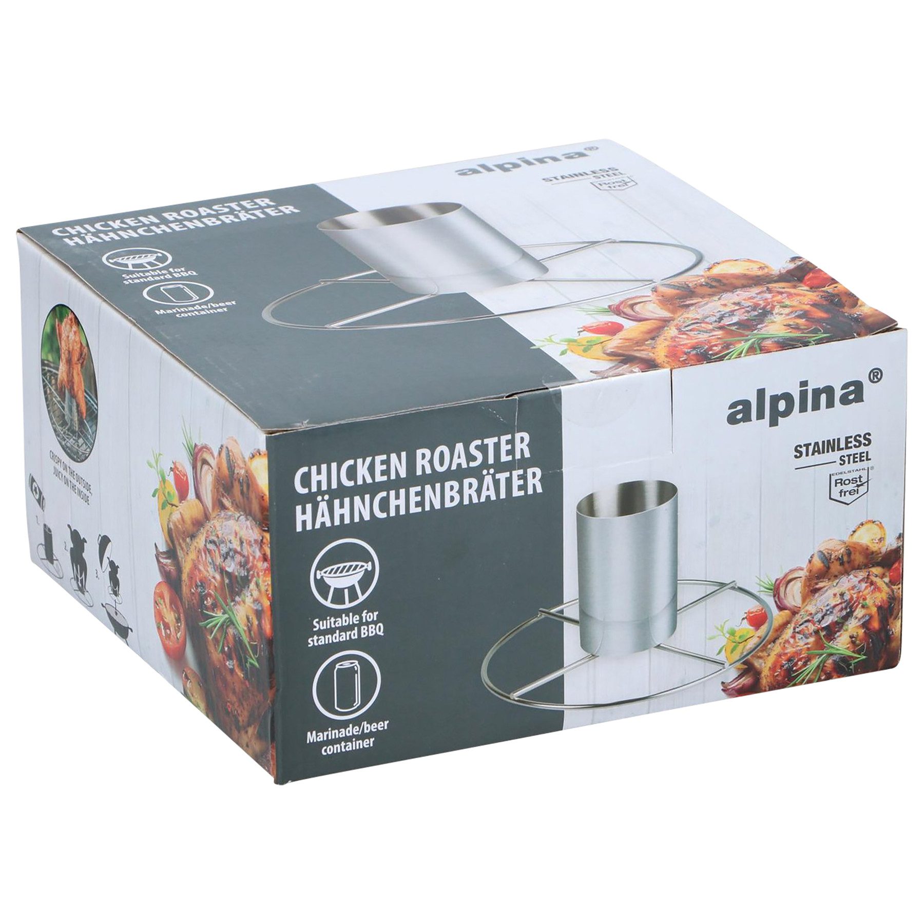 Alpina Hähnchenbräter ALPINA Hähnchenhalter, zum Grillen, Ø 20x10 cm