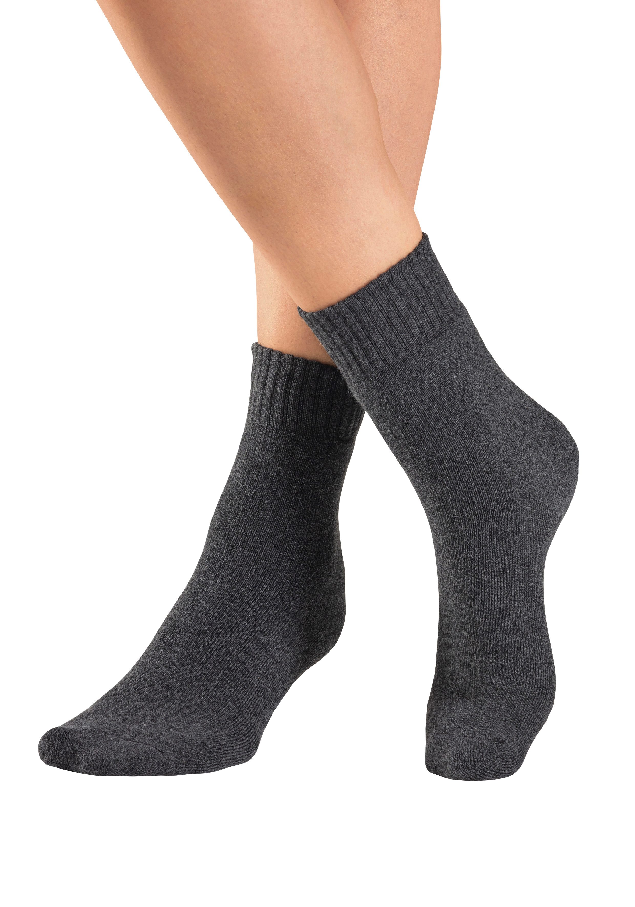 Lavana Basicsocken (Packung, 5-Paar) Thermosocken mit Vollfrottee
