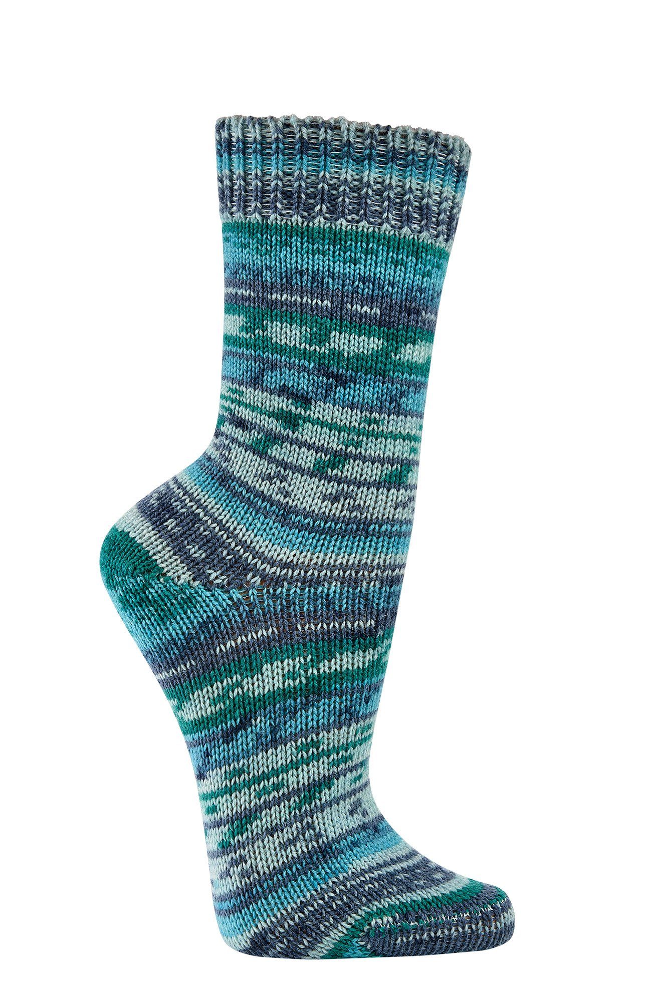 Wowerat Socken Wollsocken mit 70% Wolle viele schöne Farben wie von Oma gestrickt (2 Paar) Farbverlaufgarn