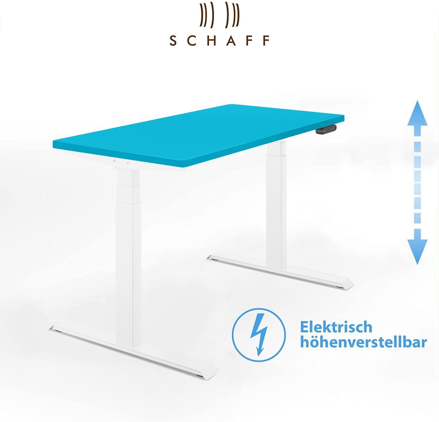 Schaff Schreibtisch REC elektrisch höhenverstellbar, Arbeitstisch - Robust und farbig