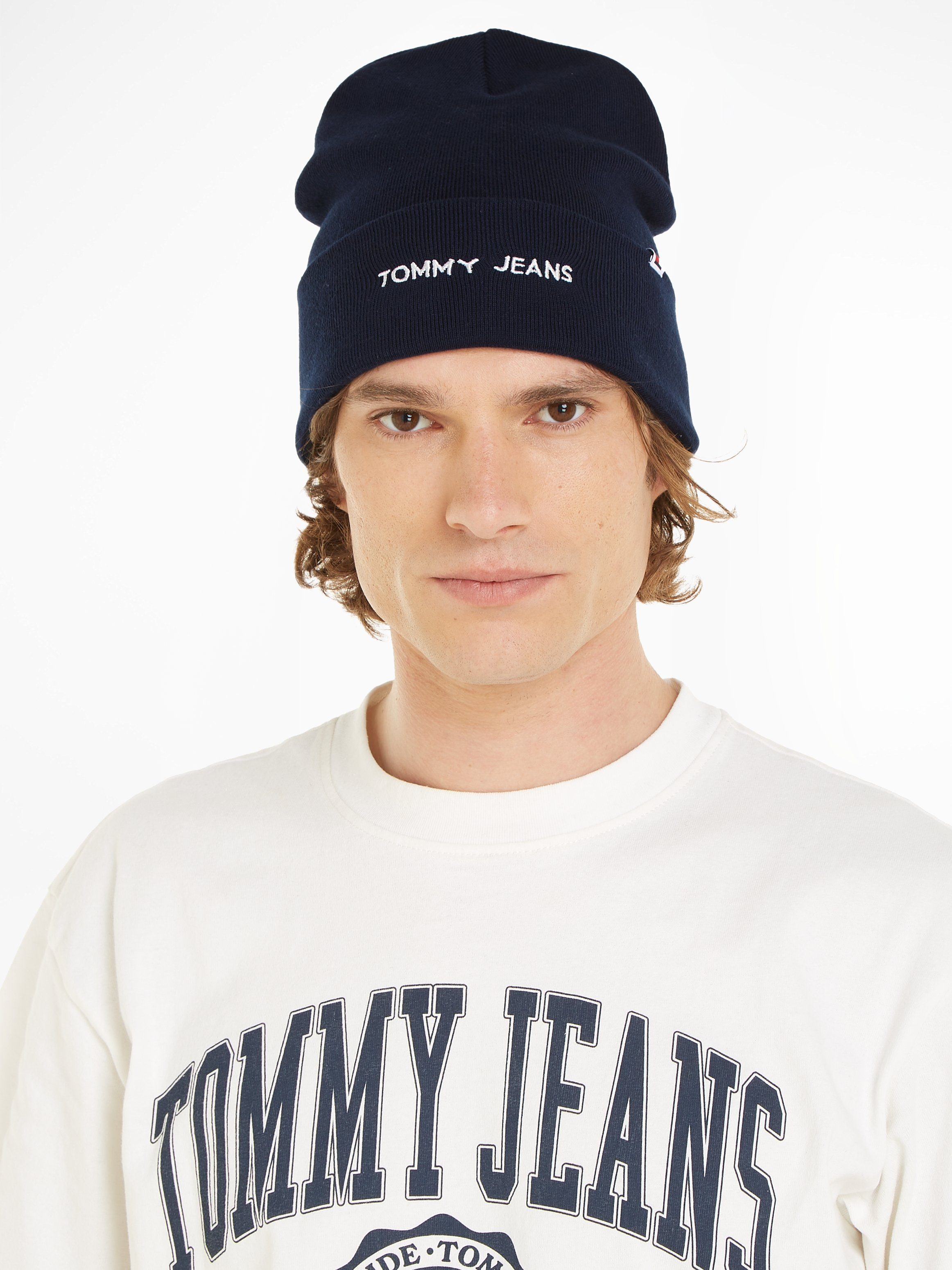 Tommy Jeans Strickmütze TJM LINEAR LOGO BEANIE