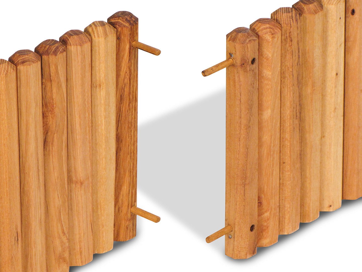 robinia-pro Beetumrandung, Beetzaun flexibel, aus Holz, günstig online kaufen