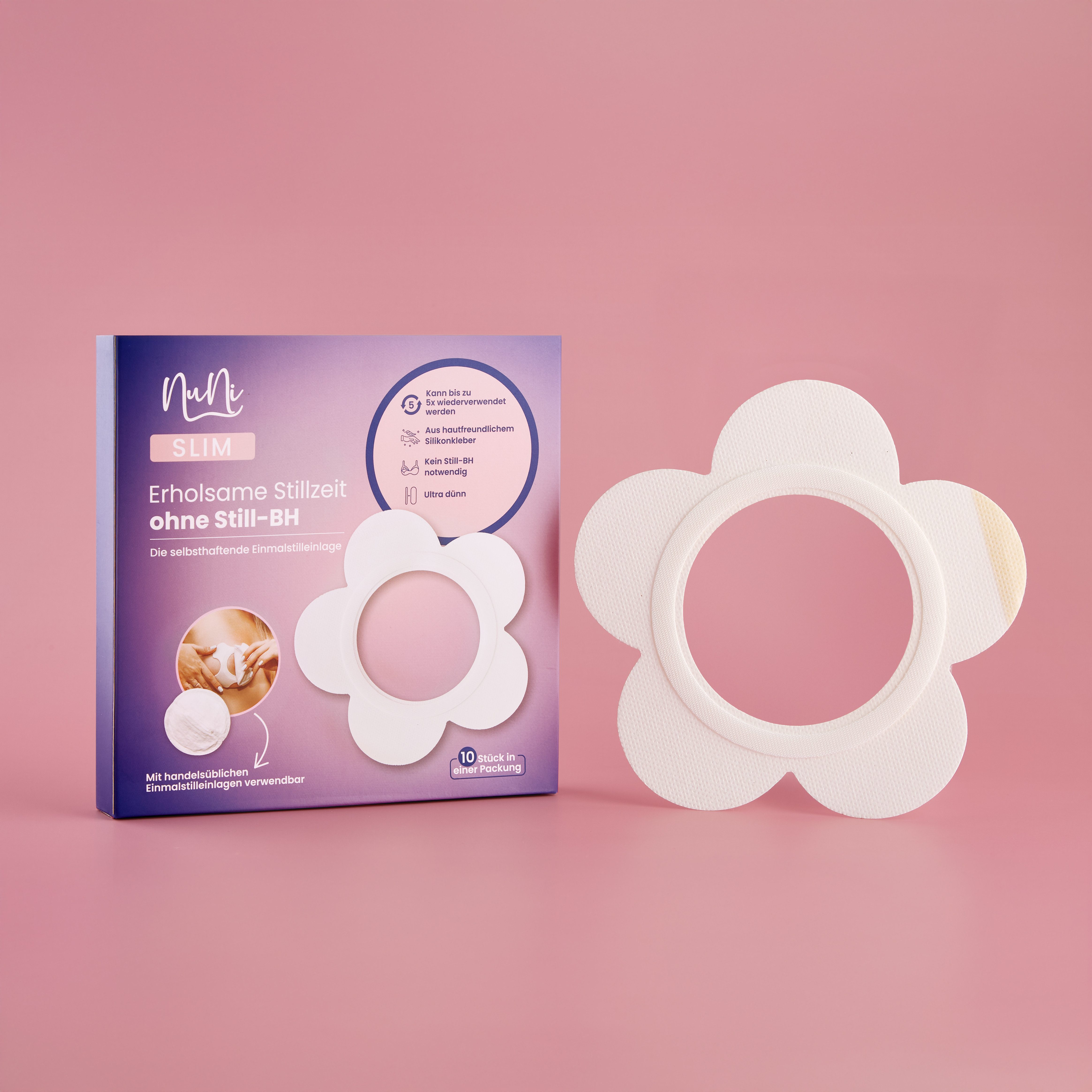 NuNi BH-Stilleinlagen NuNi-SLIM selbstklebende Einmalstilleinlagen