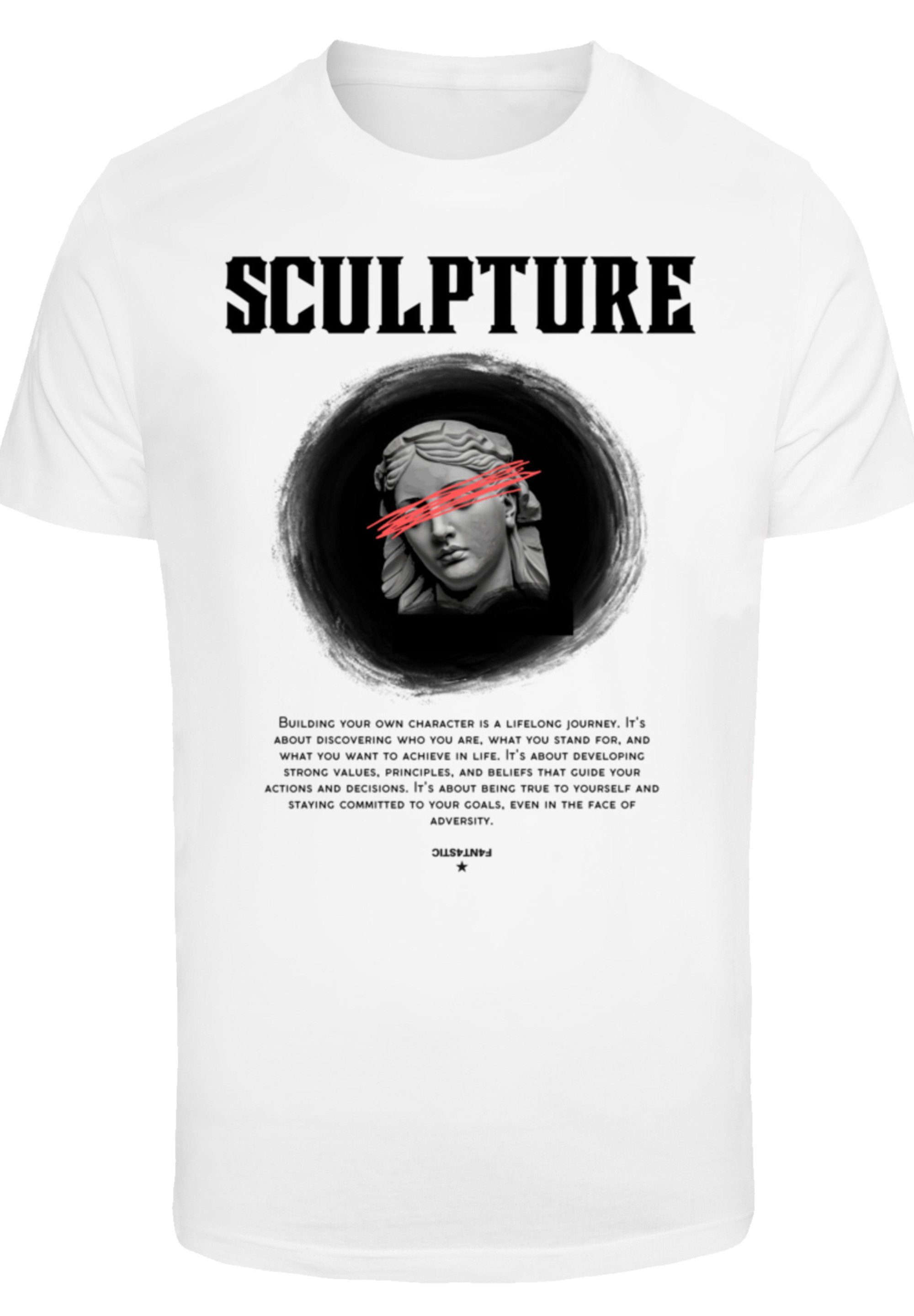 F4NT4STIC T-Shirt SCULPTURE TEE Print weiß