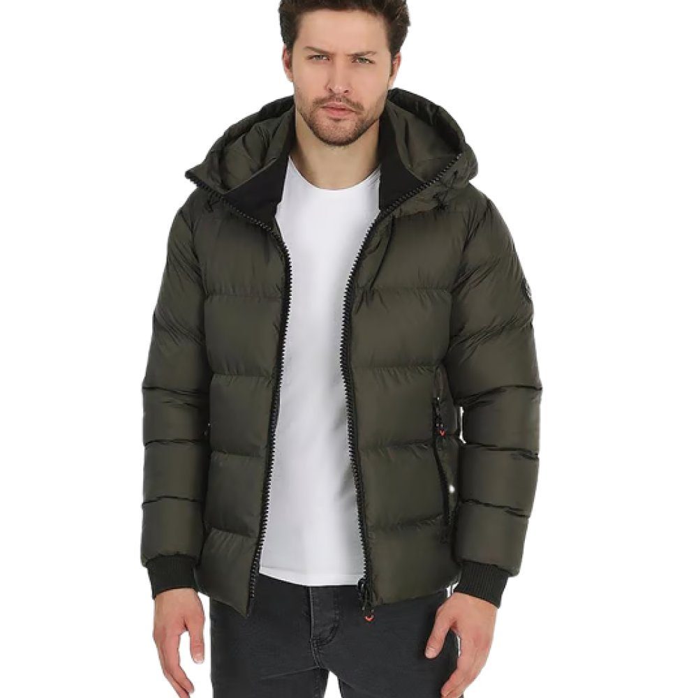 Rodi Jeans Jackett Rodi Jeans Herrenmantel mit Kapuze Nicht abnehmbar, Winterjacke Herren
