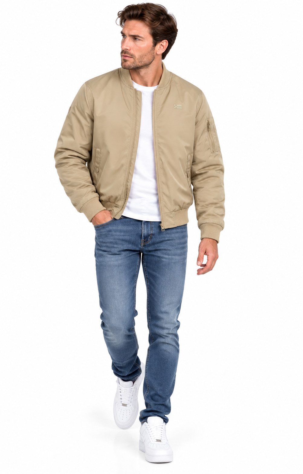 Geographical Norway Steppjacke Übergangsjacke Herbst Jacke Windbreaker Blouson Wasserabweisend