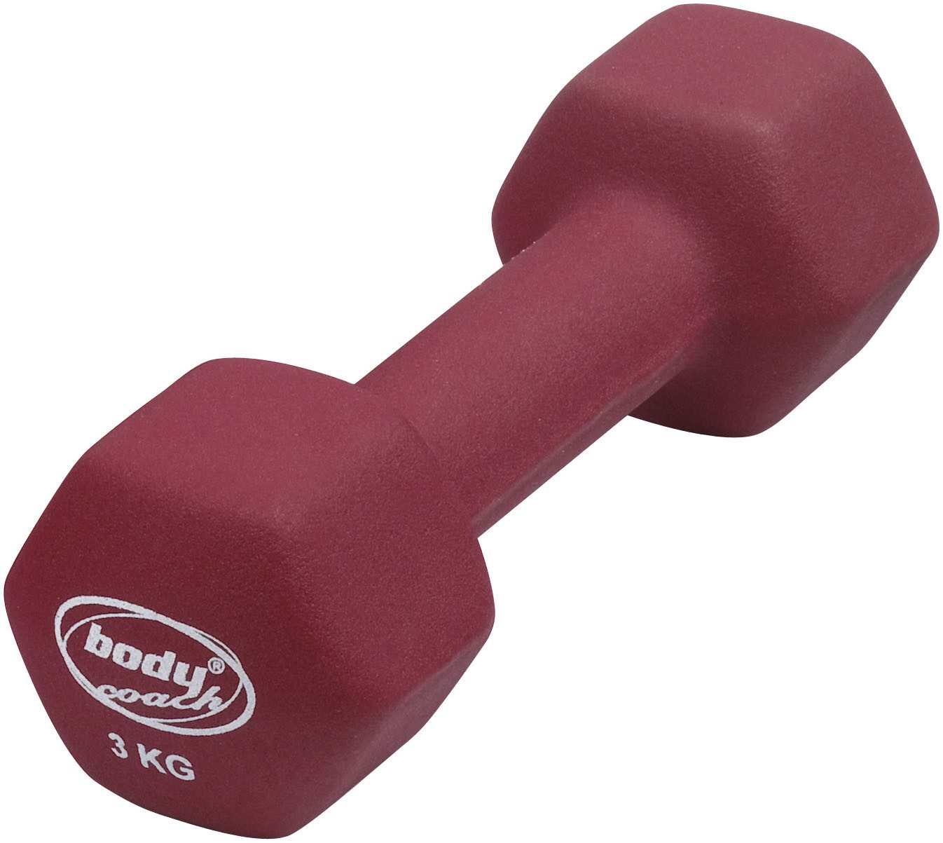 body coach Kurzhantel Neopren-Hantel für Fitness & Gymnastik, rutschfest, eckige Form, vielseitig nutzbar