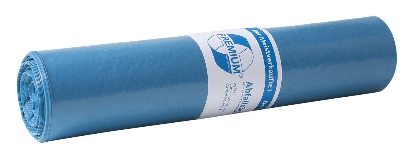 Deiss Haushaltshobel Müllsäcke DEISS PREMIUM blau, Typ 70, 120L, 25 St.
