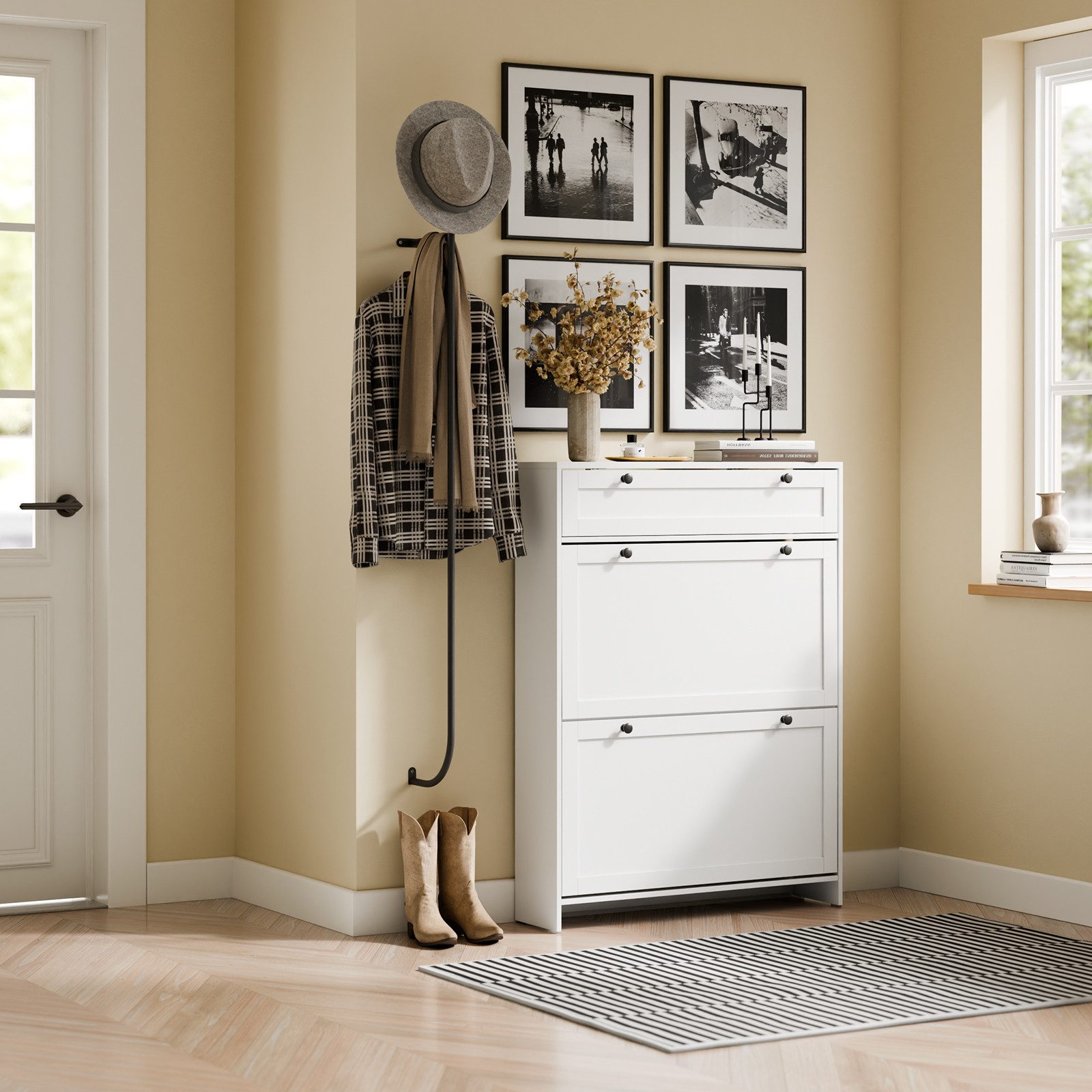 SoBuy Schuhkipper FSR207, Schuhschrank schmal, Schuhregal Schuhkommode, Sch günstig online kaufen