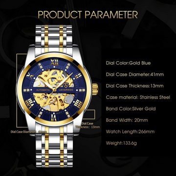 aswan watch Anpassbar und langlebig Watch, Hochwertige Design mit Automatisches Uhrwerk, 3ATM Wasserdichtigkeit