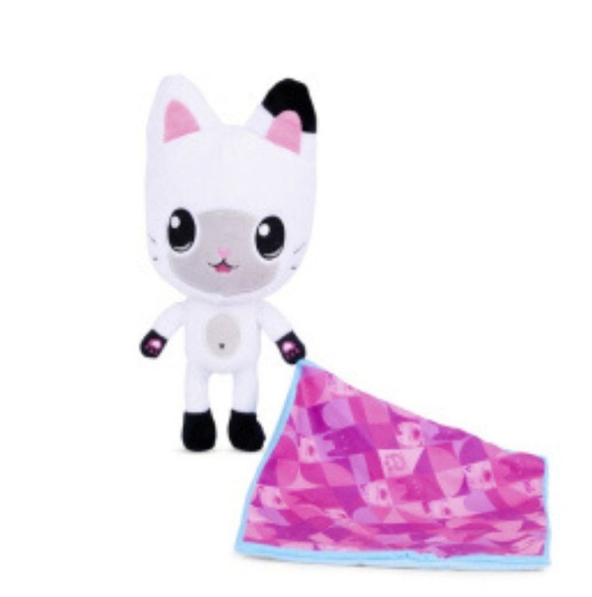 Gabby's Dollhouse Kuscheltuch Kinder Plüschfigur Schmusefreund Geschenkidee Rosa Tuch, (1-tlg)
