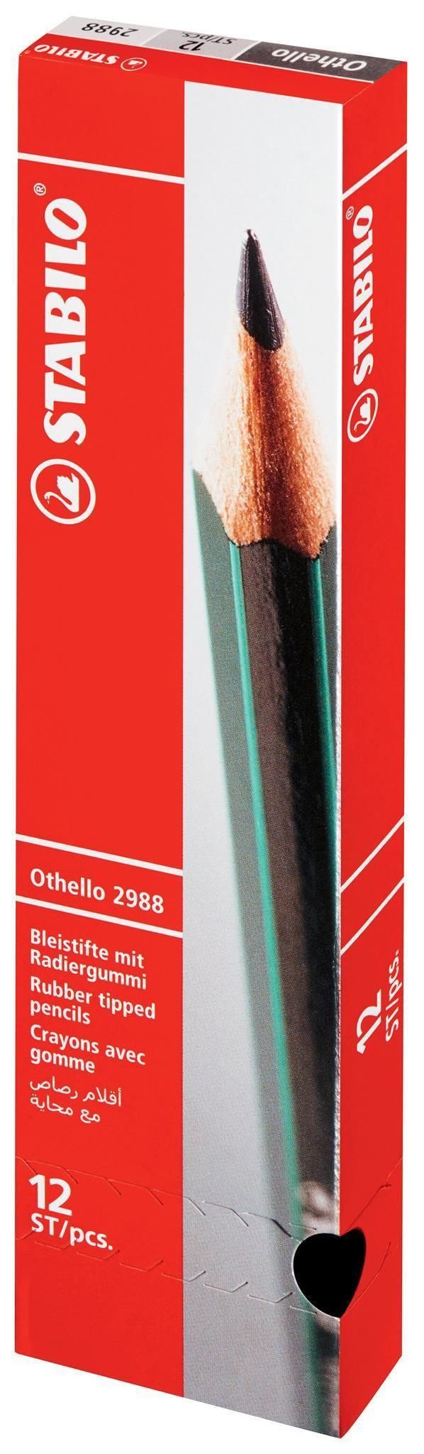 STABILO Bleistift STABILO Othello Bleistift mit Radierer HB