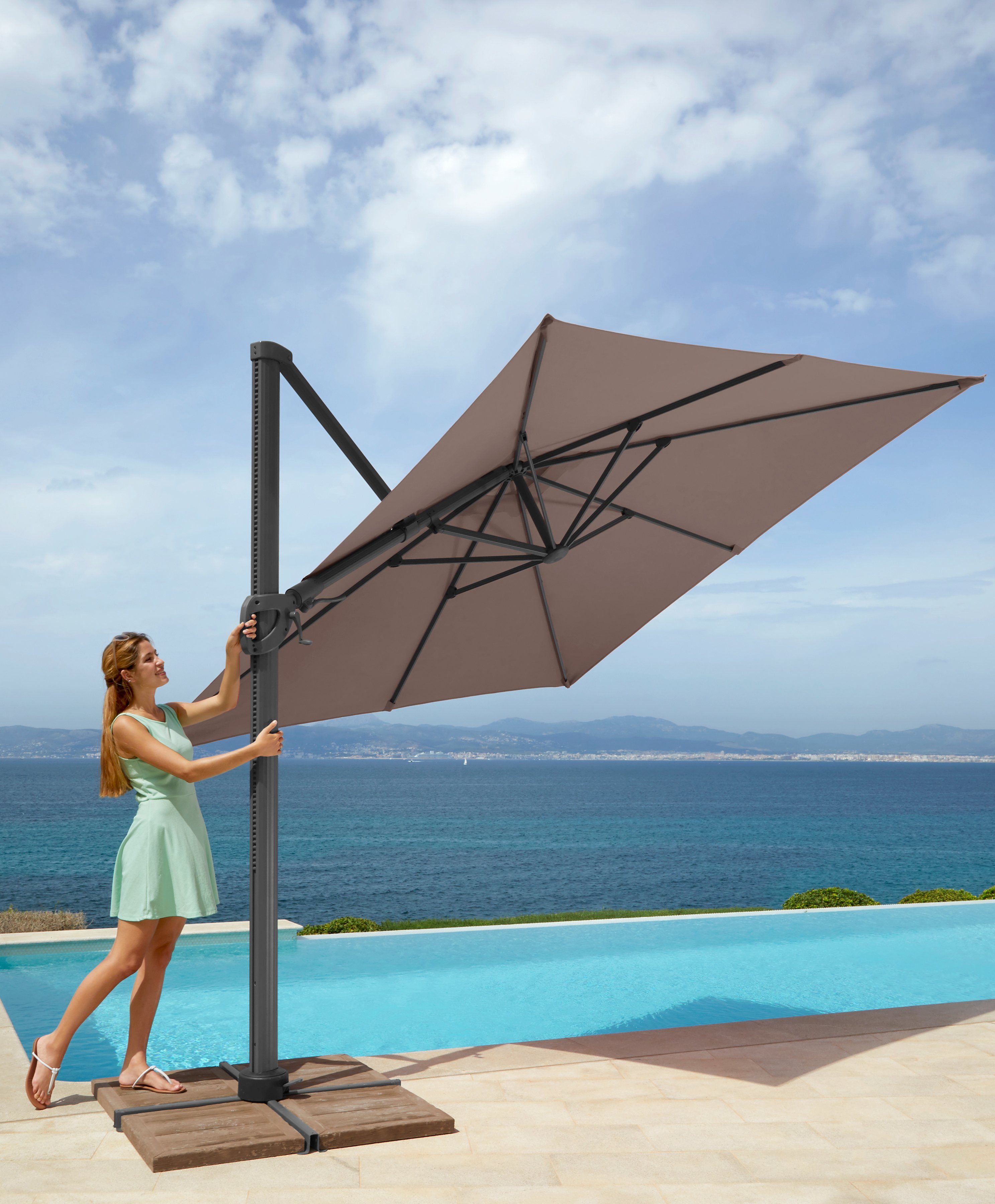 garten gut Sonnenschirm »Big Roma«, LxB: 300x300 cm, ohne Schirmständer,  neigbar online kaufen | OTTO