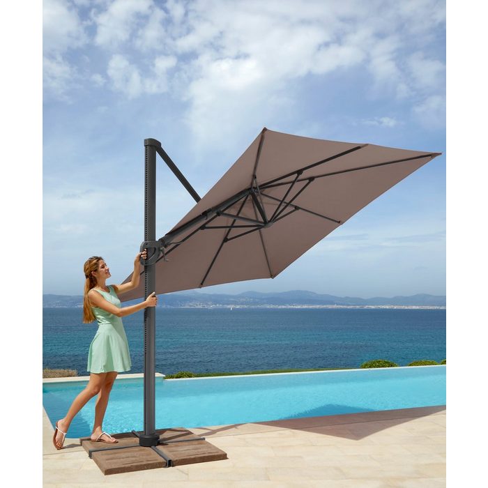 garten gut Sonnenschirm Big Roma LxB: 300x300 cm ohne Schirmständer neigbar