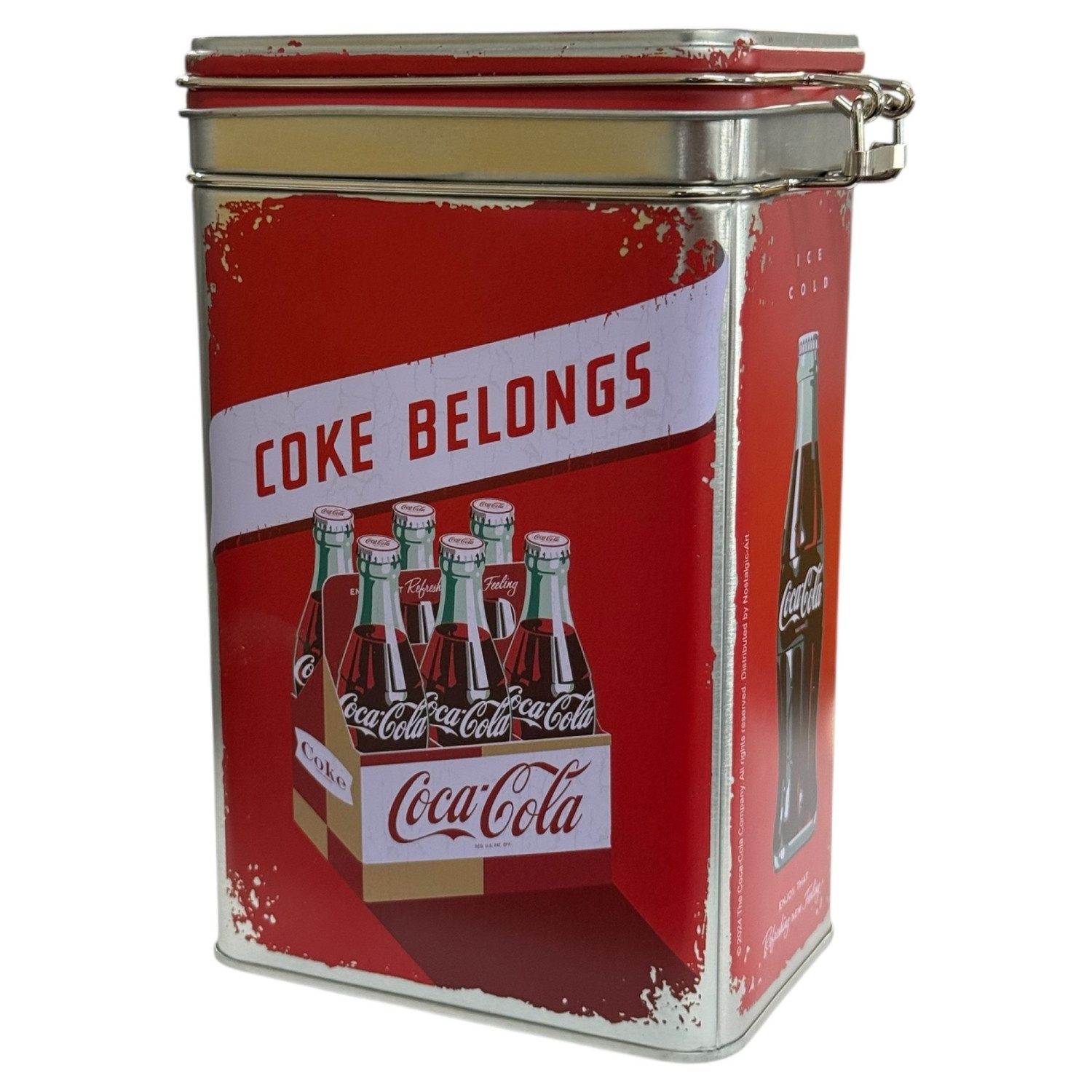 Nostalgic-Art Vorratsdose Aufbewahrungsdose COCA-COLA 1,3 Liter Vorratsdose Kaffeedose Müslidos, Edelstahl, (1-tlg)