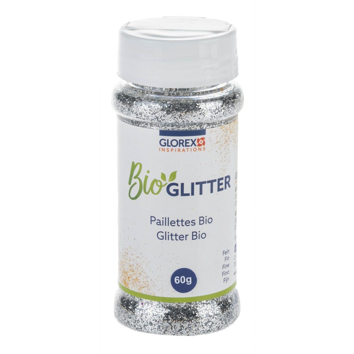 Glorex Streuglitzer GLOREX Glitter fein silber 60g