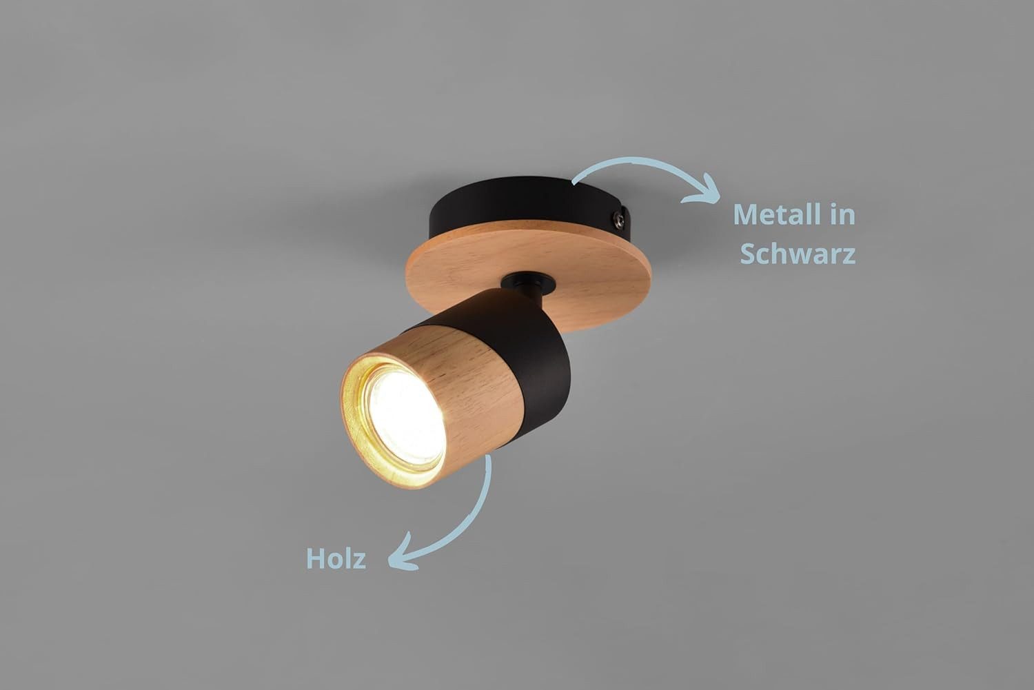 lightling Wandstrahler Arben, ohne Leuchtmittel, Wandspot, FLEXconnect, Schalter, GU10