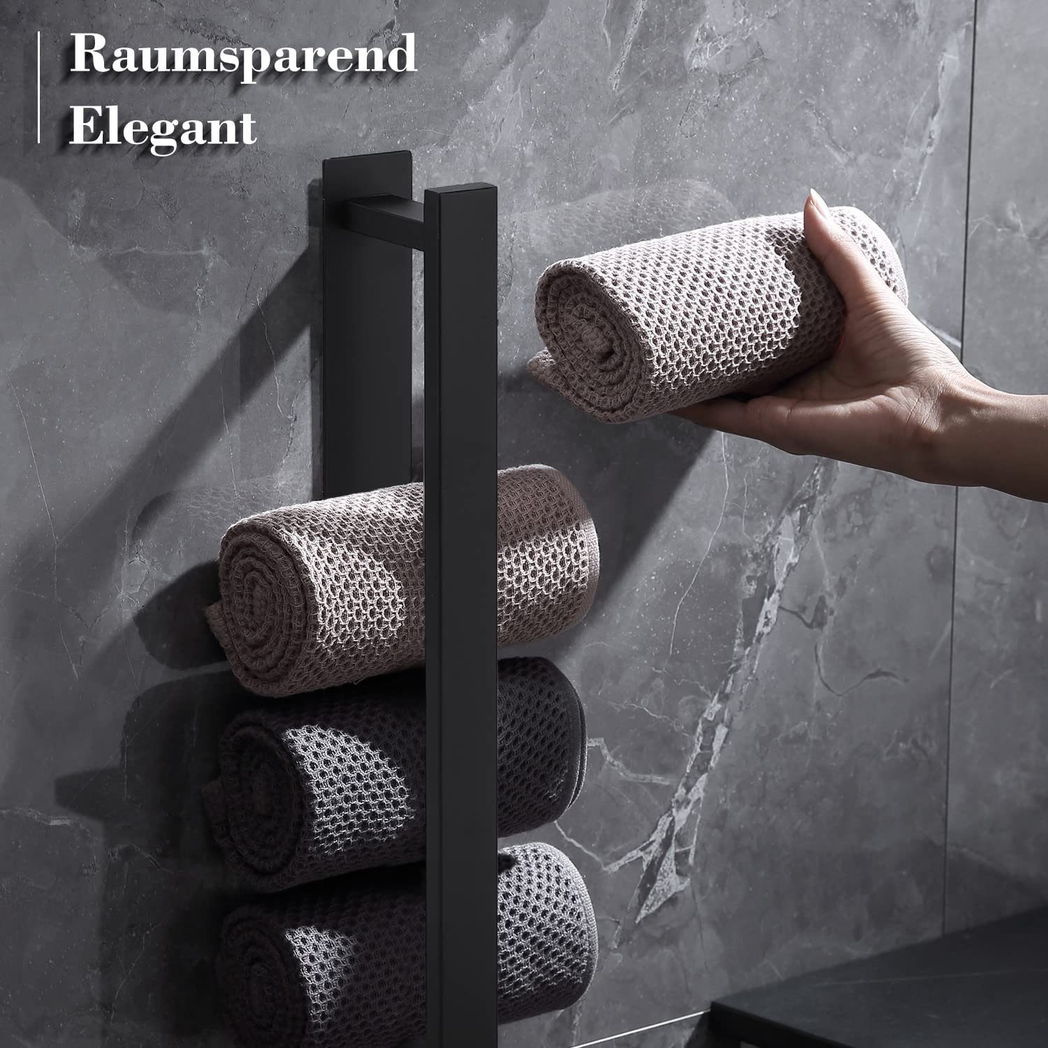 zggzerg Handtuchhalter Bohrfreie und Handtuchhalter mattem aus Gästezimmer Edelstahl Bad für