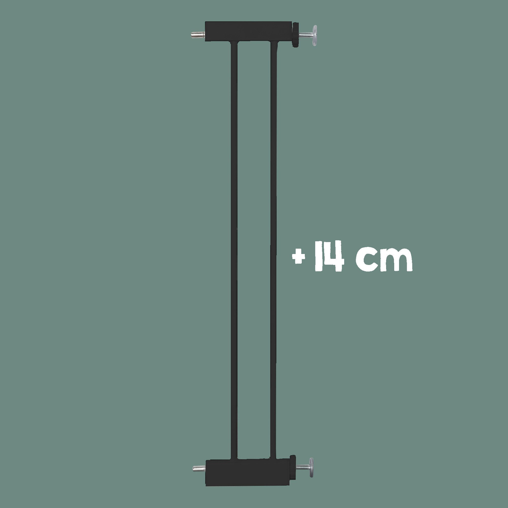 roba® Verlängerung für Türschutzgitter easySafe + 7 oder 14 cm - Zubehör ohne Bohren montierbar, Erweiterung für Tür- & Treppenschutzgitter aus Metall - Bis zu 110 cm