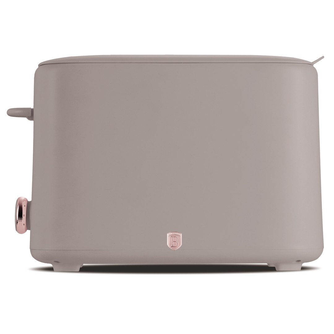 Berlinger Haus Toaster Creme-Matt, 2 kurze Schlitze, für 2 Scheiben, 750 W, extra breite Schlitze, 6 Bräunungsstufen, Staubschutzdeckel