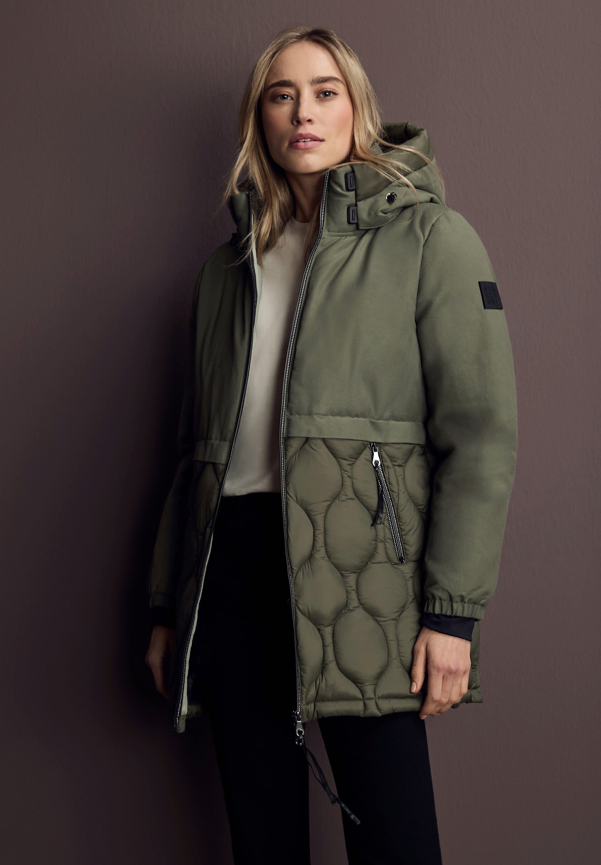STREET ONE Steppjacke Strukturmix Jacke (1-St) günstig online kaufen