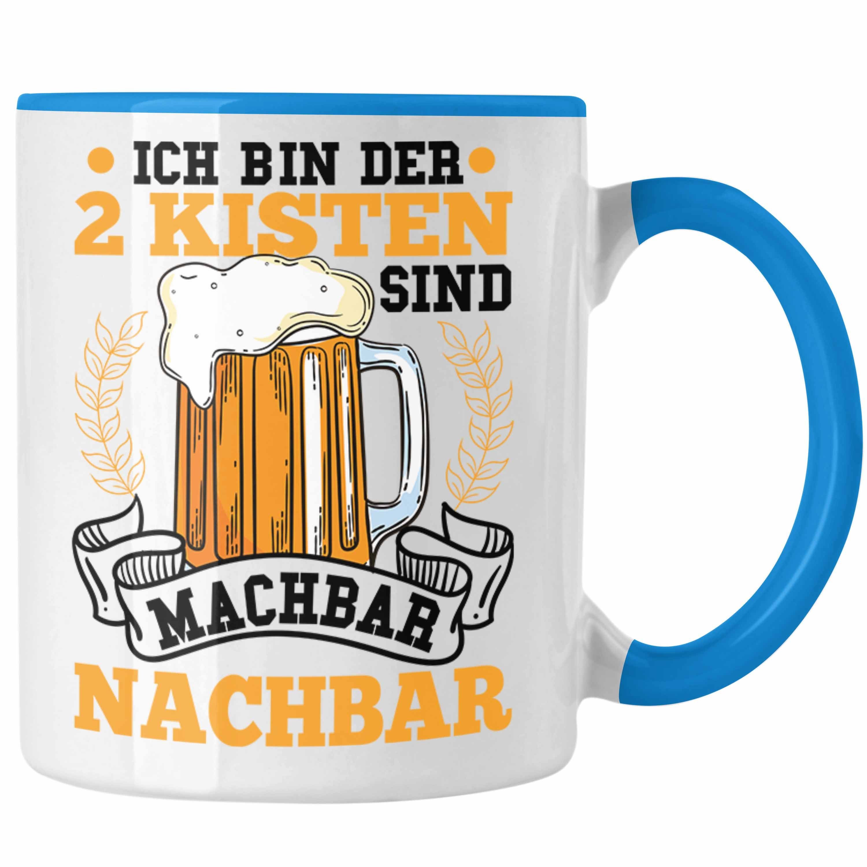 Trendation Tasse Tasse Trendation Geschenkidee Nachbarn - Nachbar Bester Geschenk Cooler Blau Nachbar