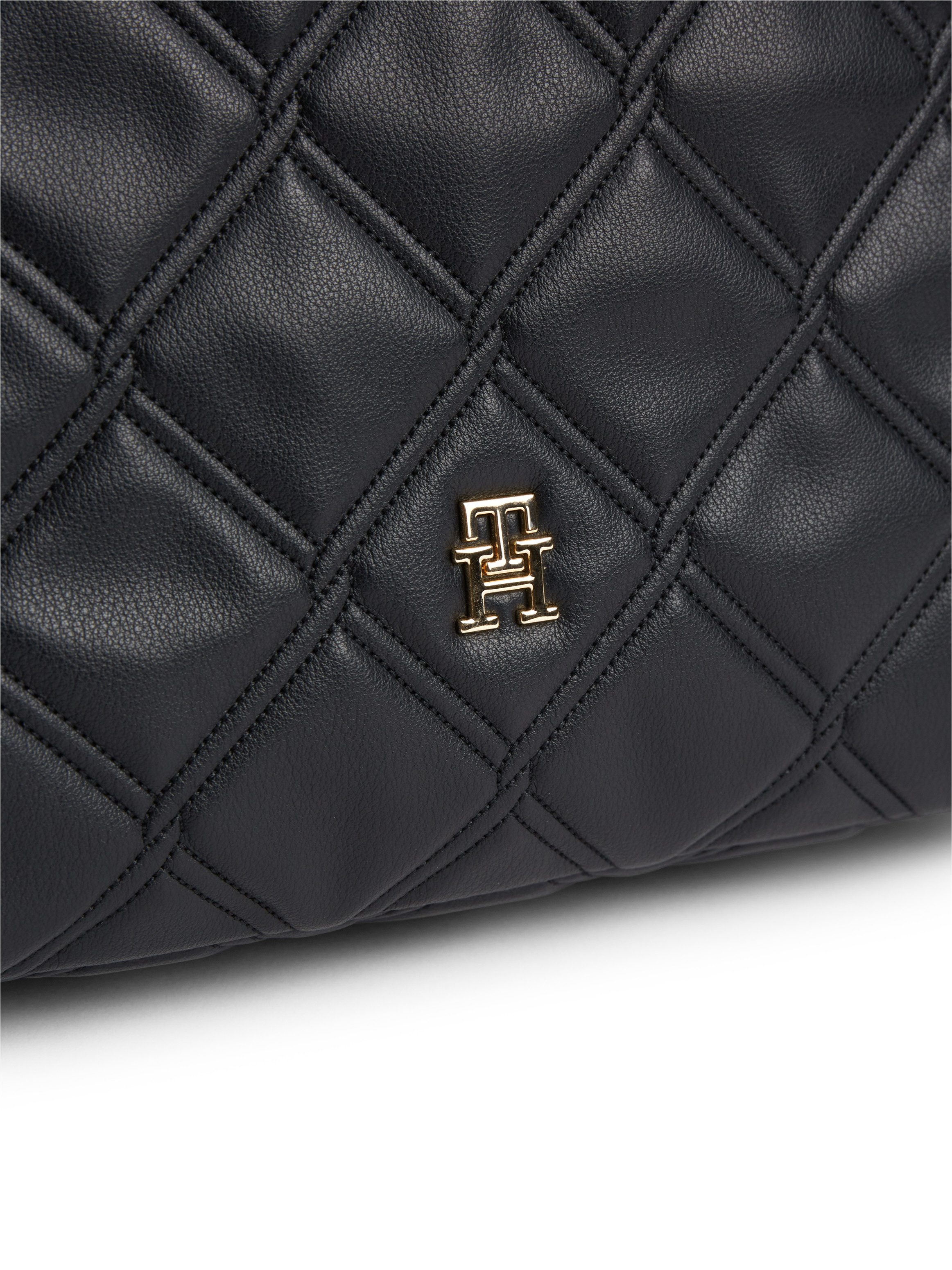Tommy Hilfiger Tragetasche TH FEMININE TOTE, Damen Umhängetasche, Schultertasche, Handtasche mit Ziersteppung – Bild 4 von 5