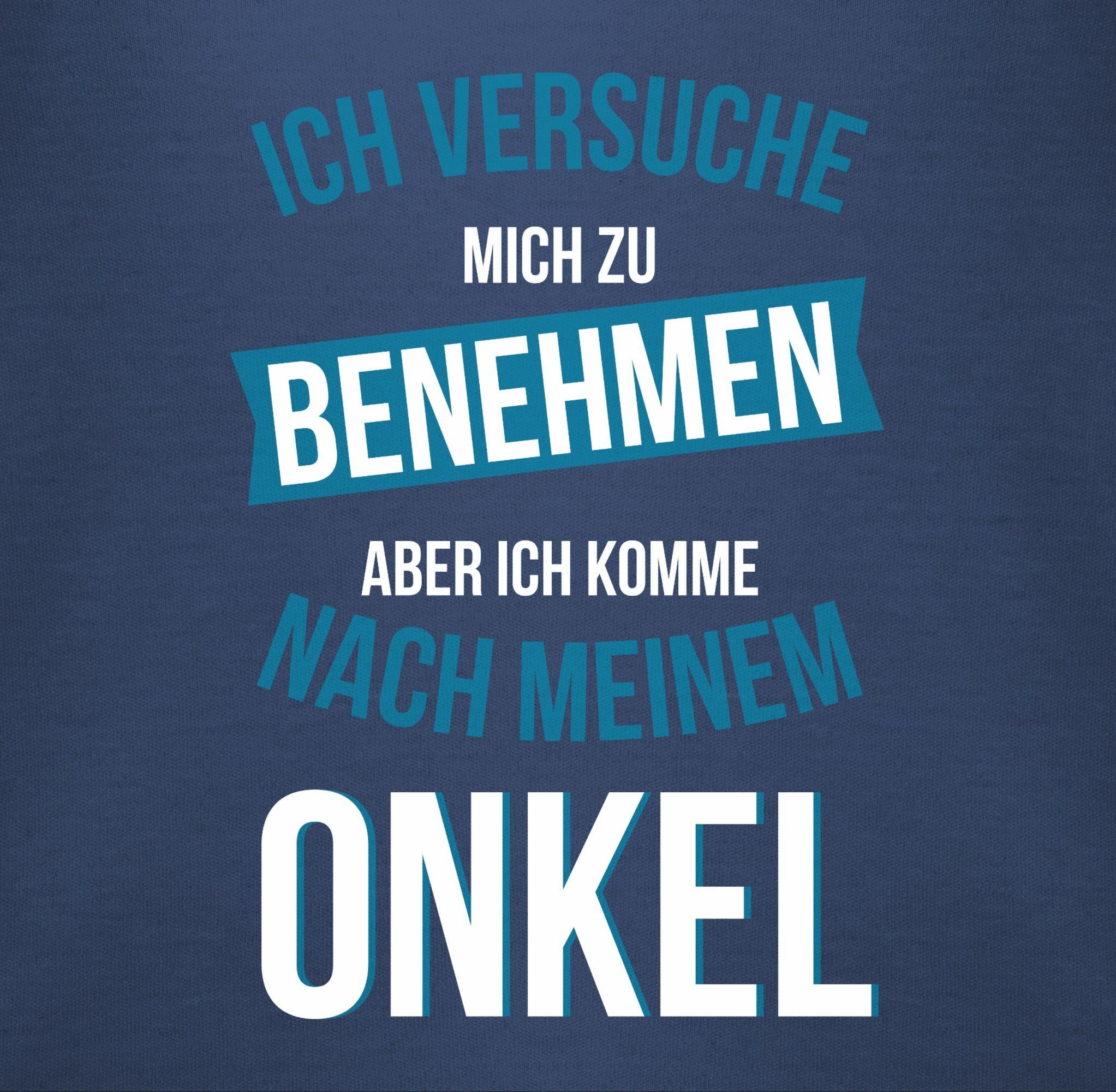 Shirtracer Shirtbody Ich versuche mich zu benehmen aber ich komme nach meinem Onkel Sprüche Baby