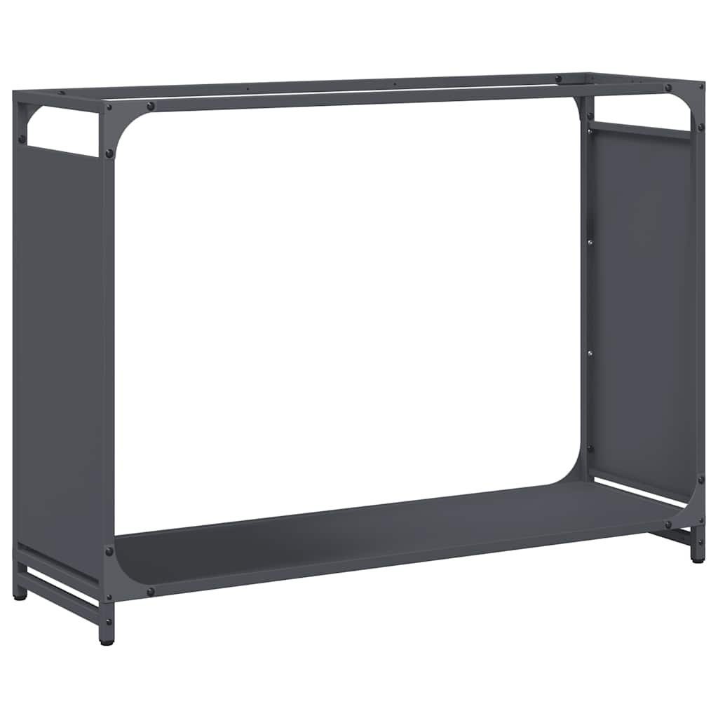 vidaXL Kaminholzregal Brennholzregal Anthrazit 90x28x65 cm Kaltgewalzter Stahl
