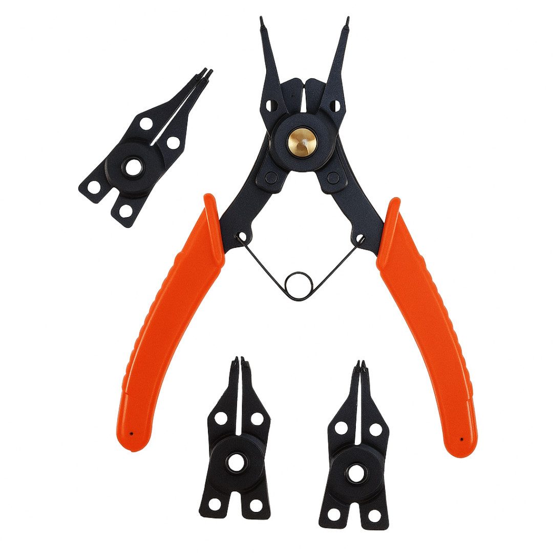 RACEL Sicherungsringzange Sprengringzangen Set 5‑tlg Sicherungsringzangen Seegeringzange, Set 5-tlg., 5x Sprengringzangen, Vielseitig, präzise