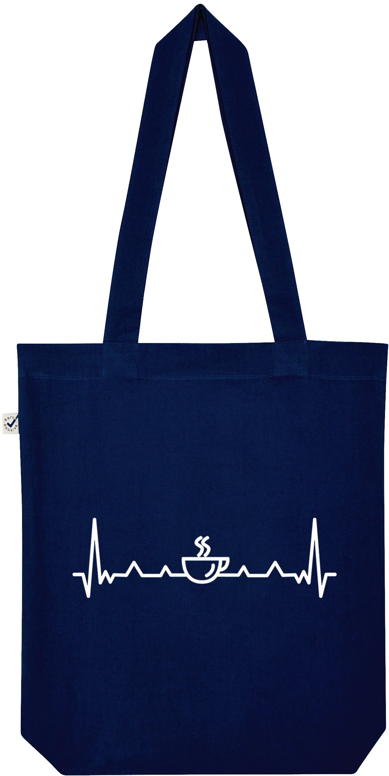 Tragetasche Heartbeat Kaffee Jutebeutel Tasche Lange Henkel