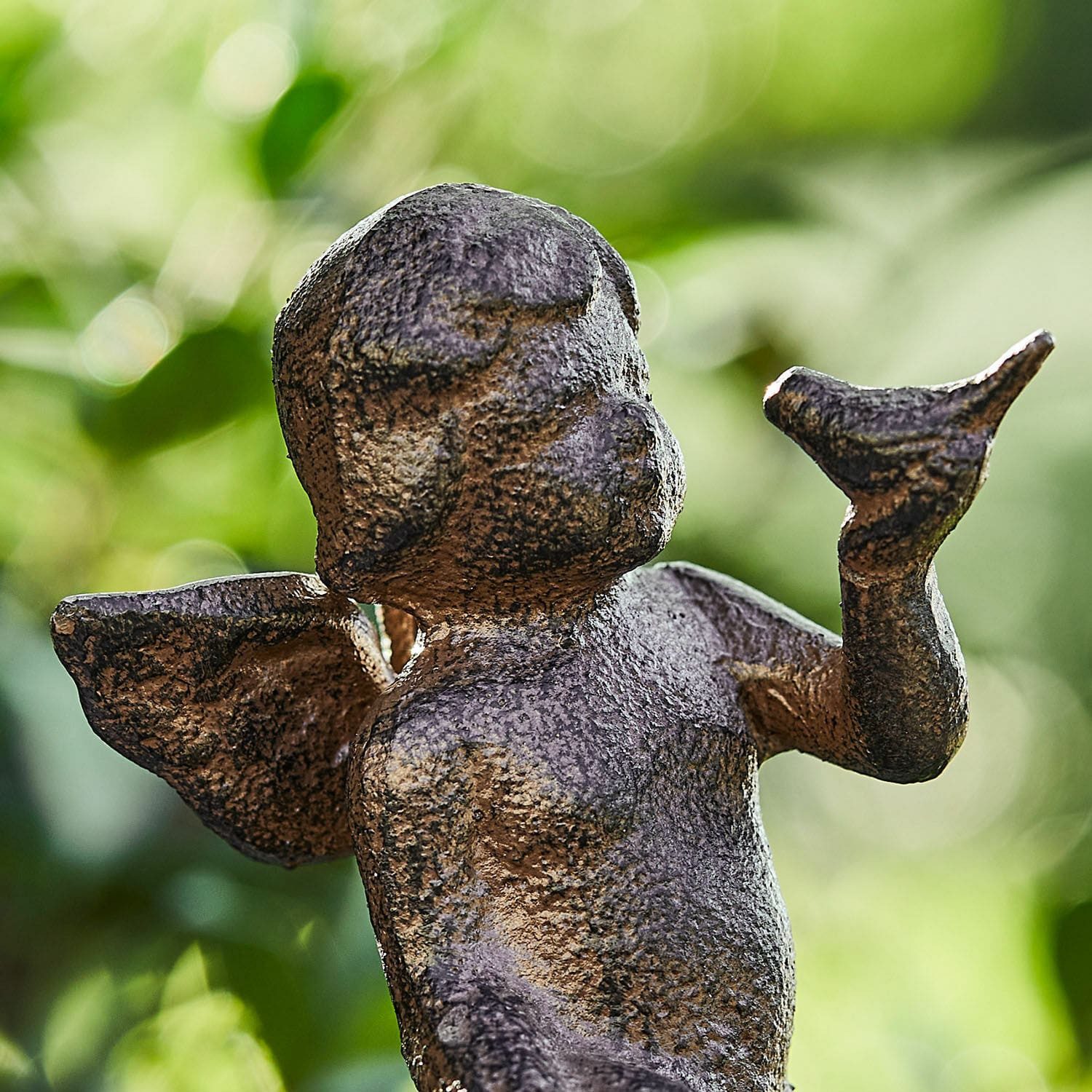 Mirabeau Gartenfigur Deko-Engel Zaliora antikbraun