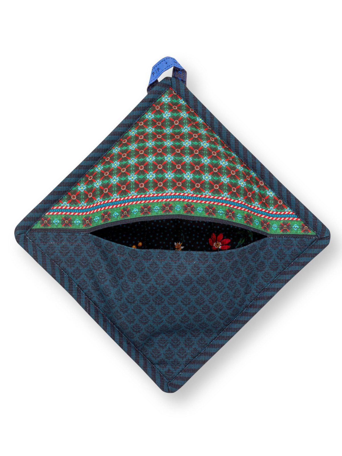 PiP Studio Topflappen Square Berry Blues Topflappen blau 22cm, (Topflappen) günstig online kaufen