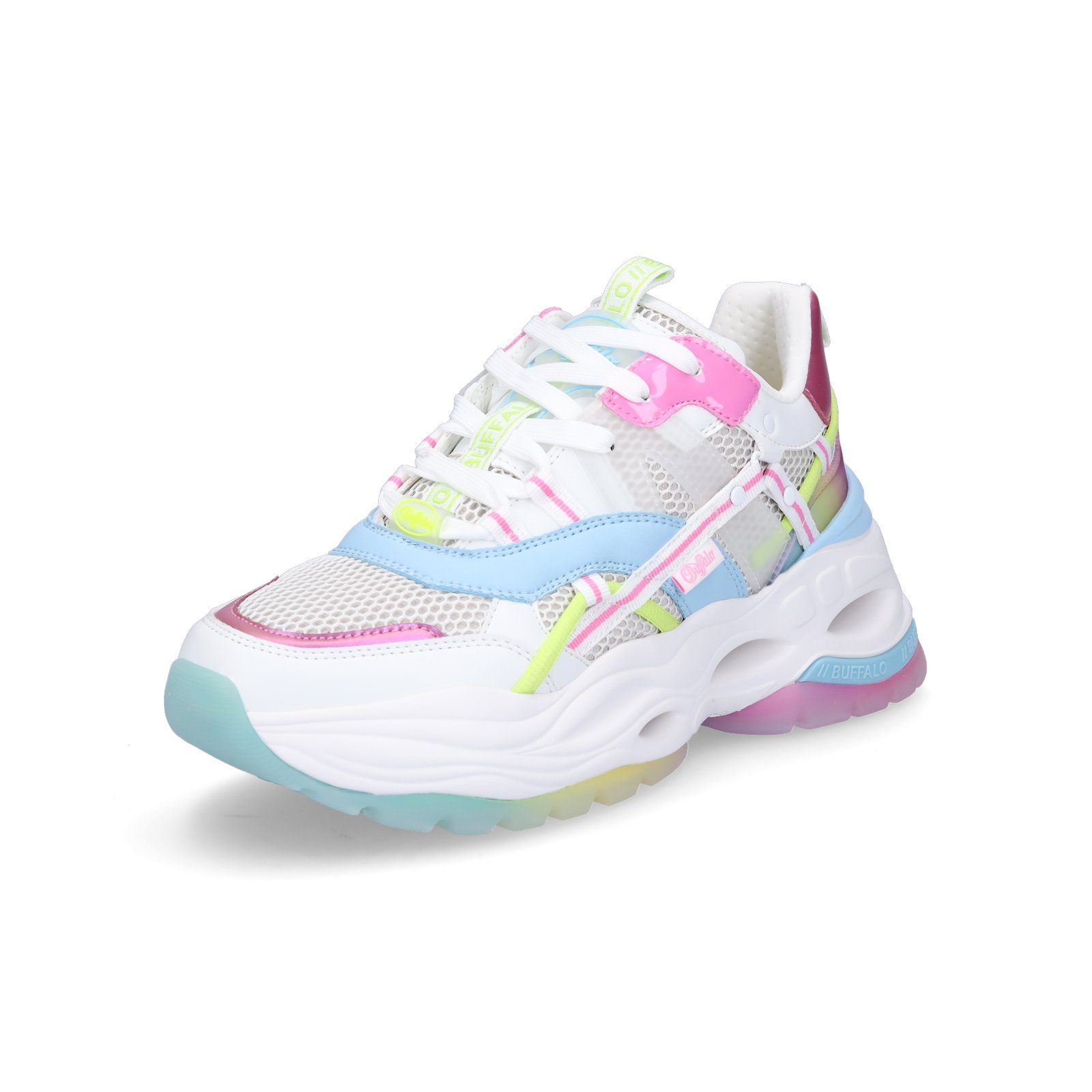 Buffalo Buffalo Damen Sneaker Triplet Hollow weiß multi Sneaker günstig online kaufen
