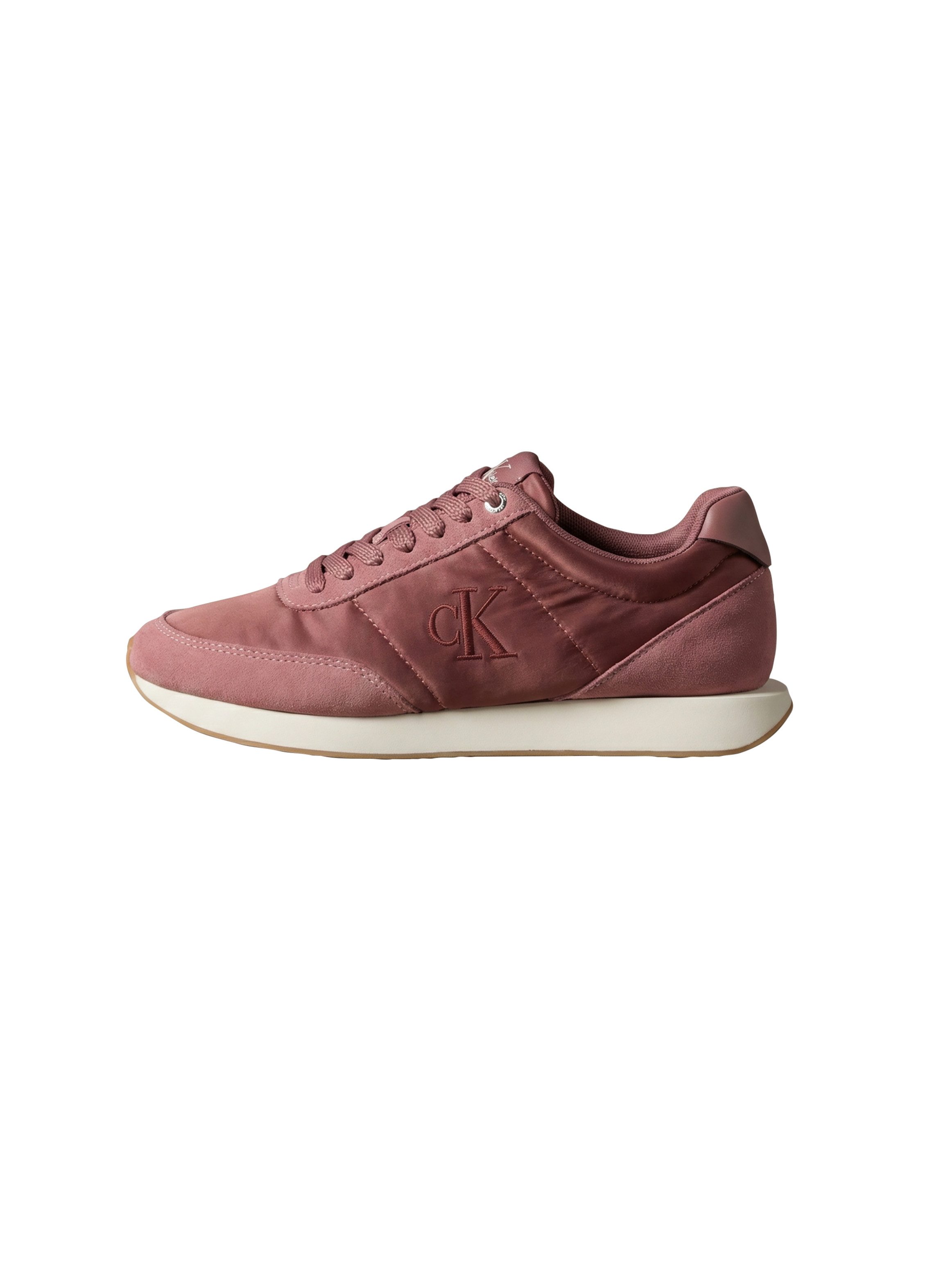 Calvin Klein RETRO RUNNER LACEUP SATIN MIX Plateausneaker Schnürschuh, Halbschuh mit Schaftrandpolsterung