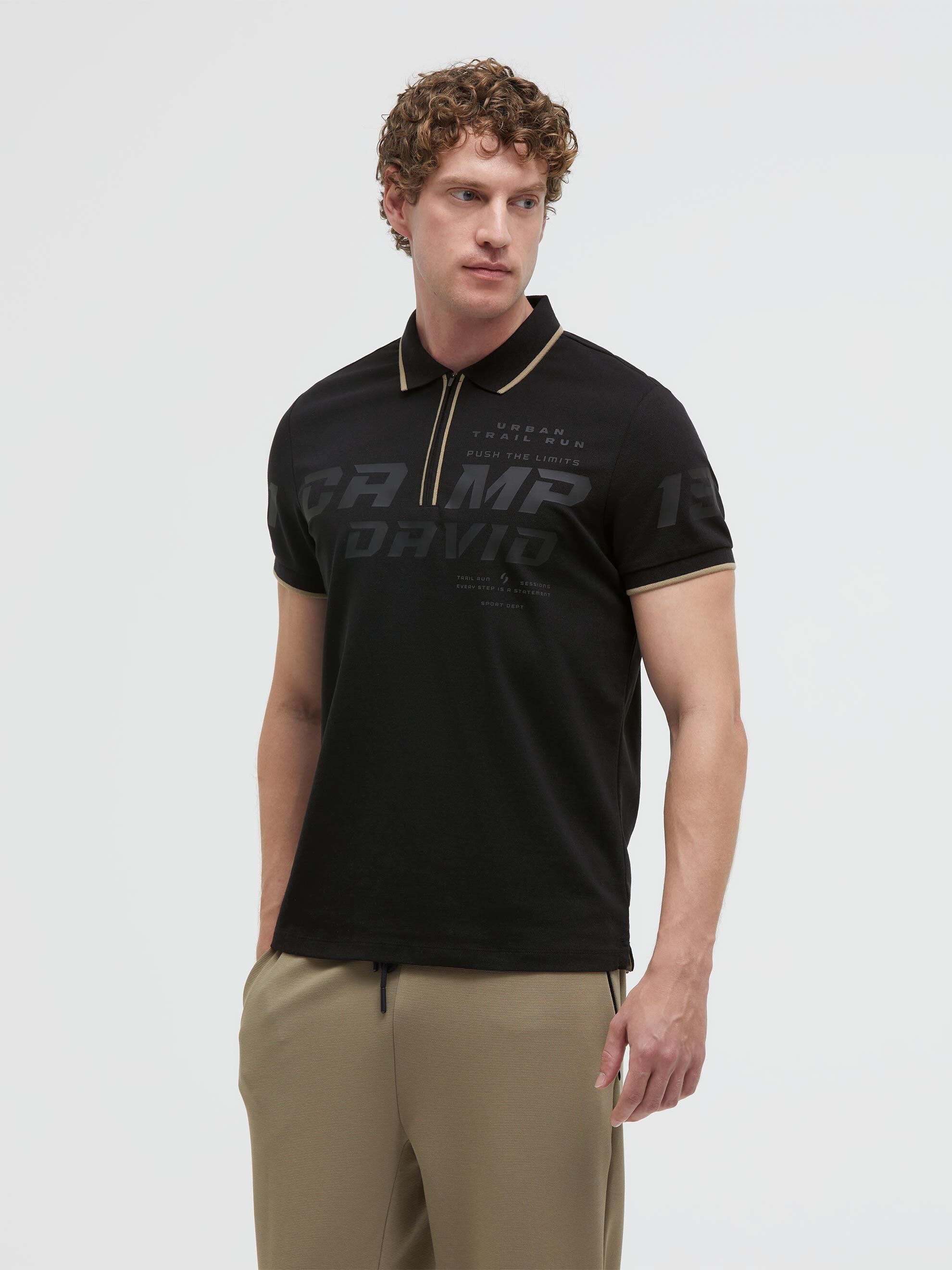 CAMP DAVID Poloshirt mit Seitenschlitze