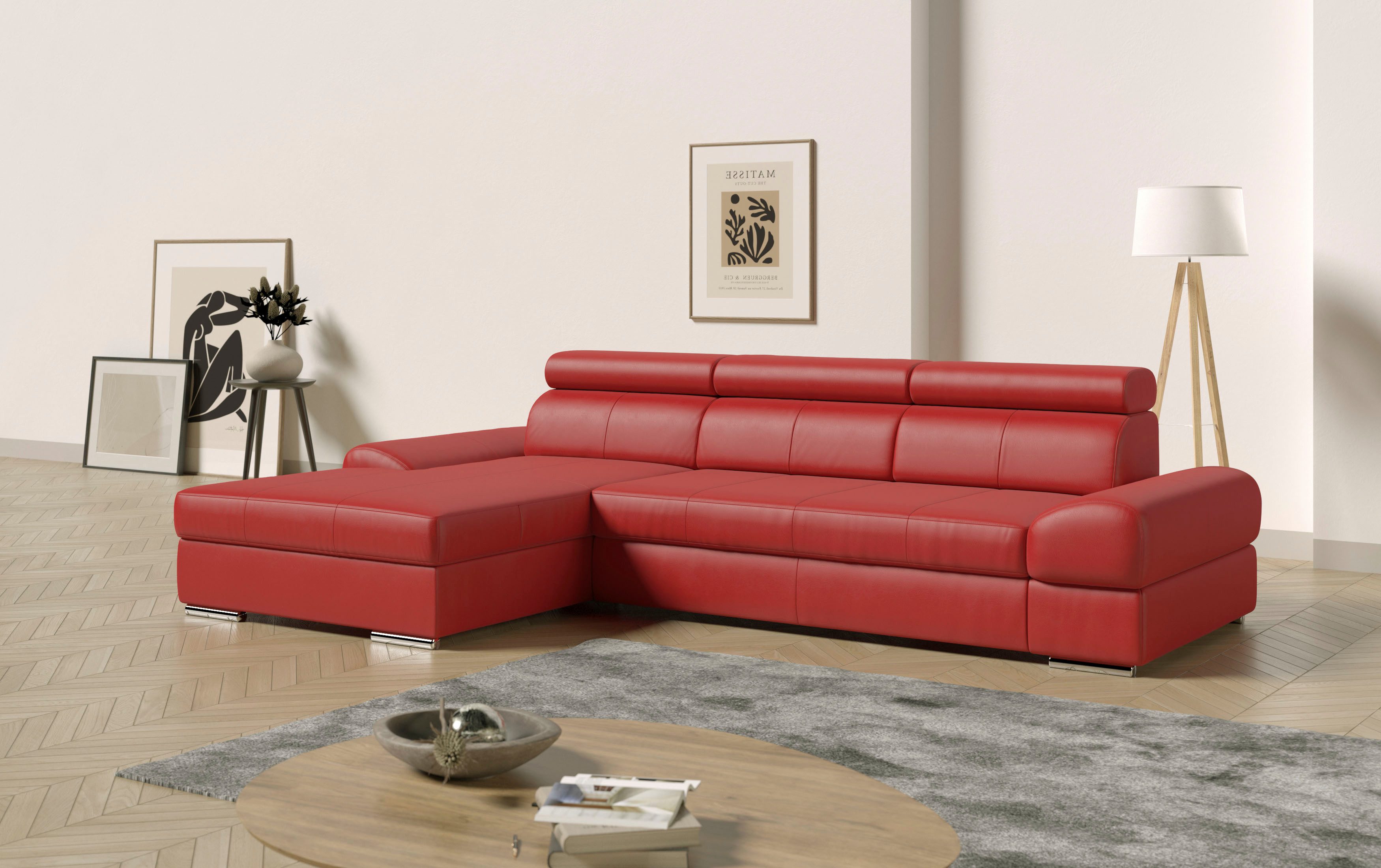 sit&more Ecksofa Broadway L-Form, inklusive Kopfteilverstellung, günstig online kaufen