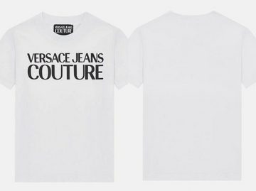 Versace T-Shirt VERSACE JEANS COUTURE CREW NECK Logo Top Cotton T-shirt Bluse Retro Sh